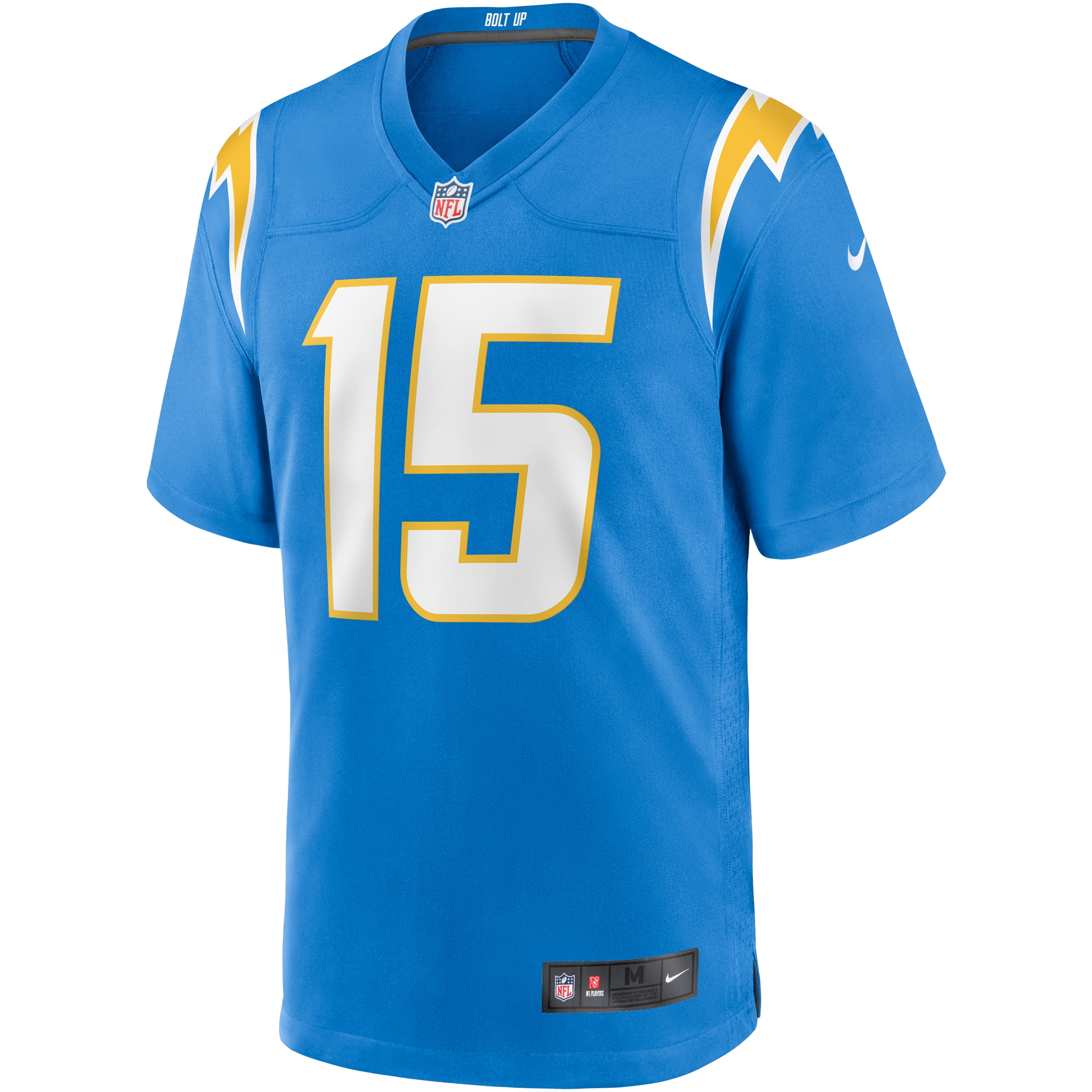 Men's Nike Jalen Guyton Powder Blue Los Angeles Chargers Game Player Jersey