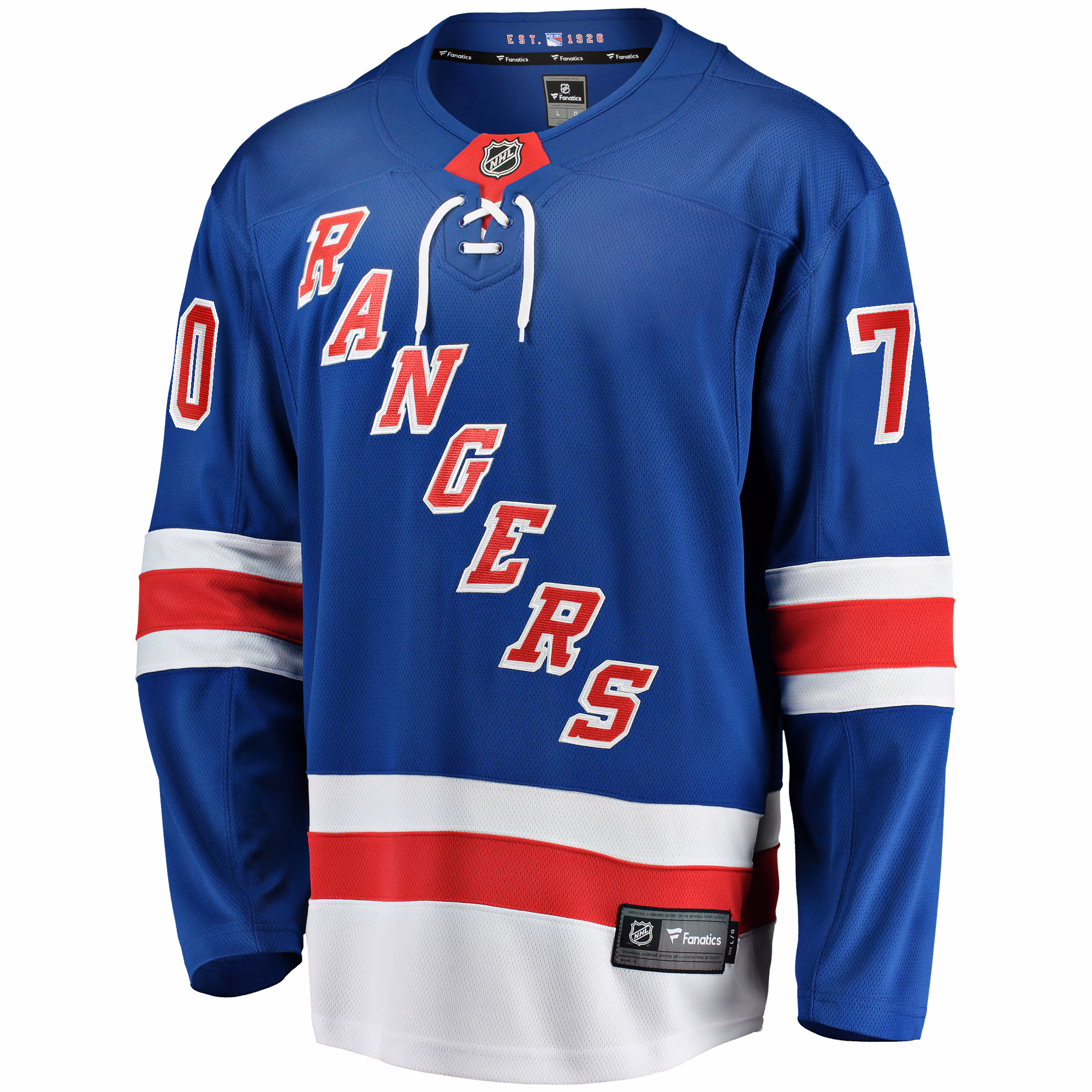 Louis Domingue New York Rangers Fanatics Home Breakaway Jersey - Blue