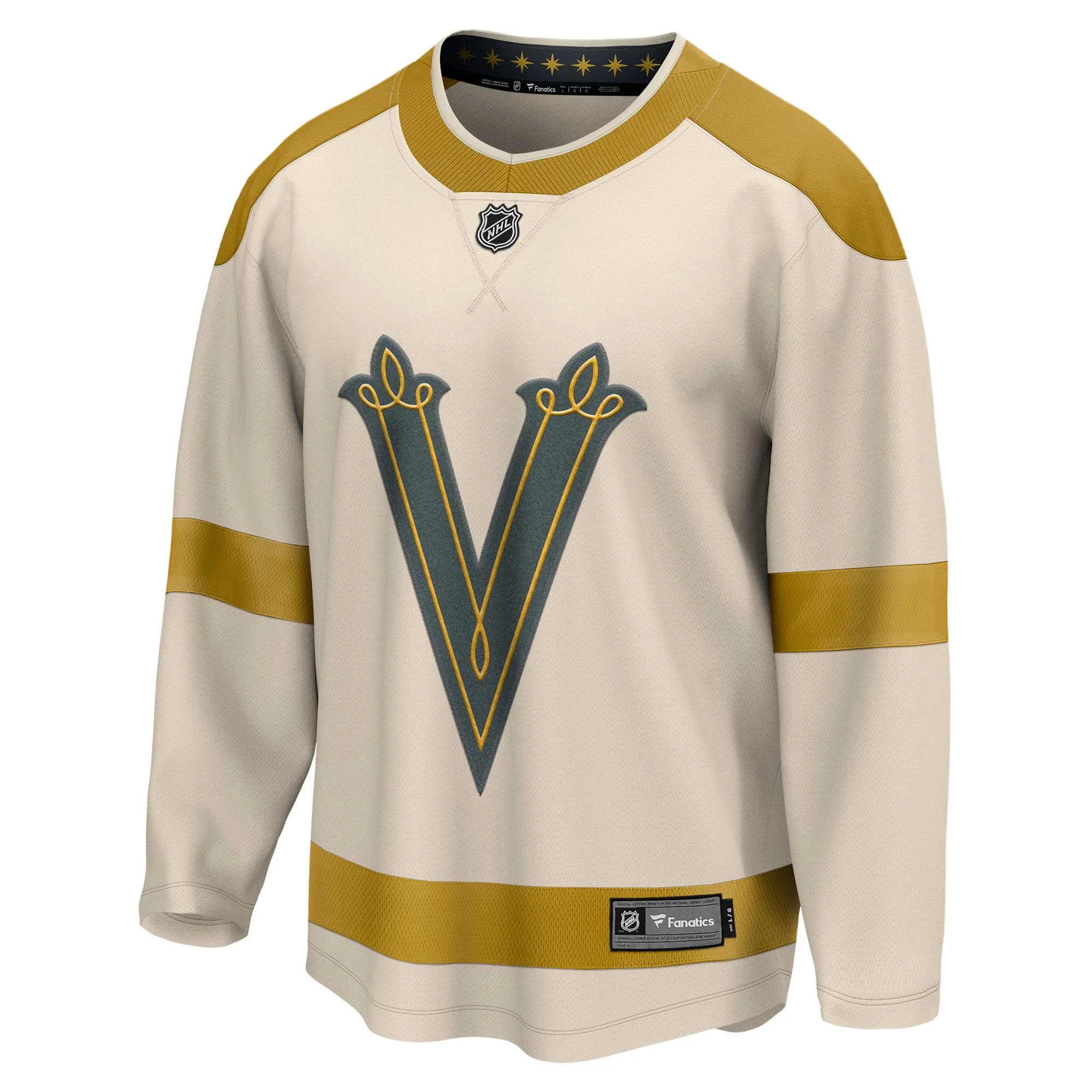Men's Fanatics Branded Cream Vegas Golden Knights 2024 NHL Winter Classic Breakaway Jersey