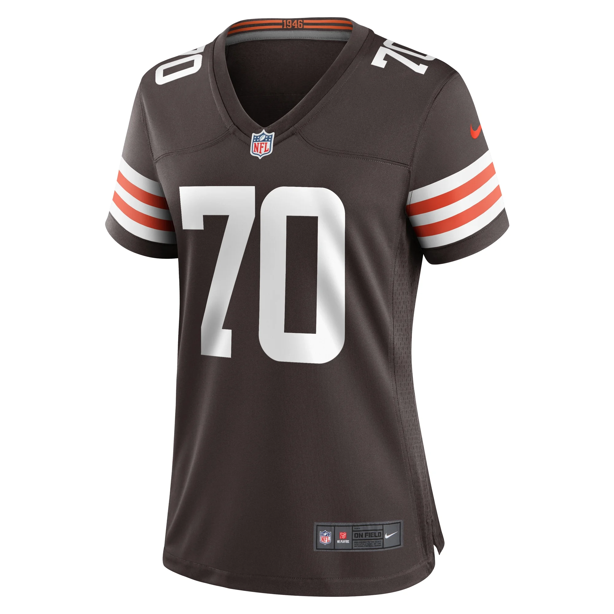 Women's Nike Drew Forbes Brown Cleveland Browns Team Game Jersey