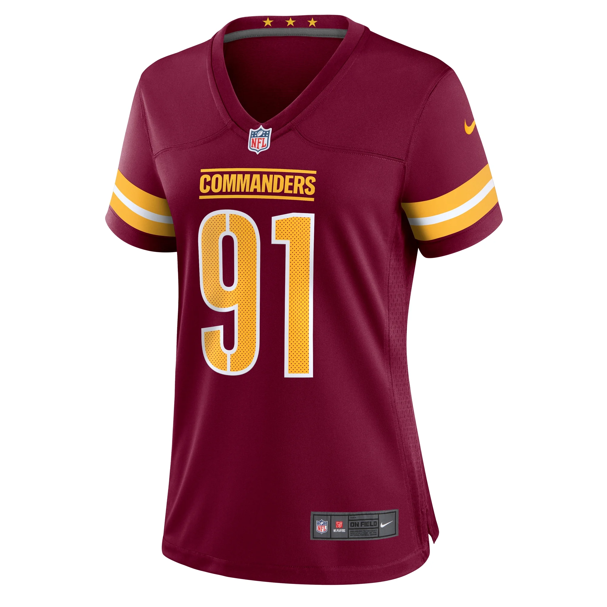 Women's Nike John Ridgeway Burgundy Washington Commanders Game Jersey
