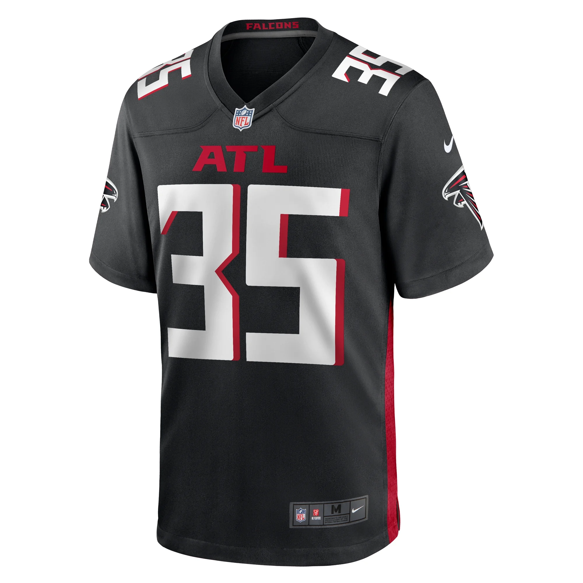 Men's Nike Natrone Brooks Black Atlanta Falcons Team Game Jersey