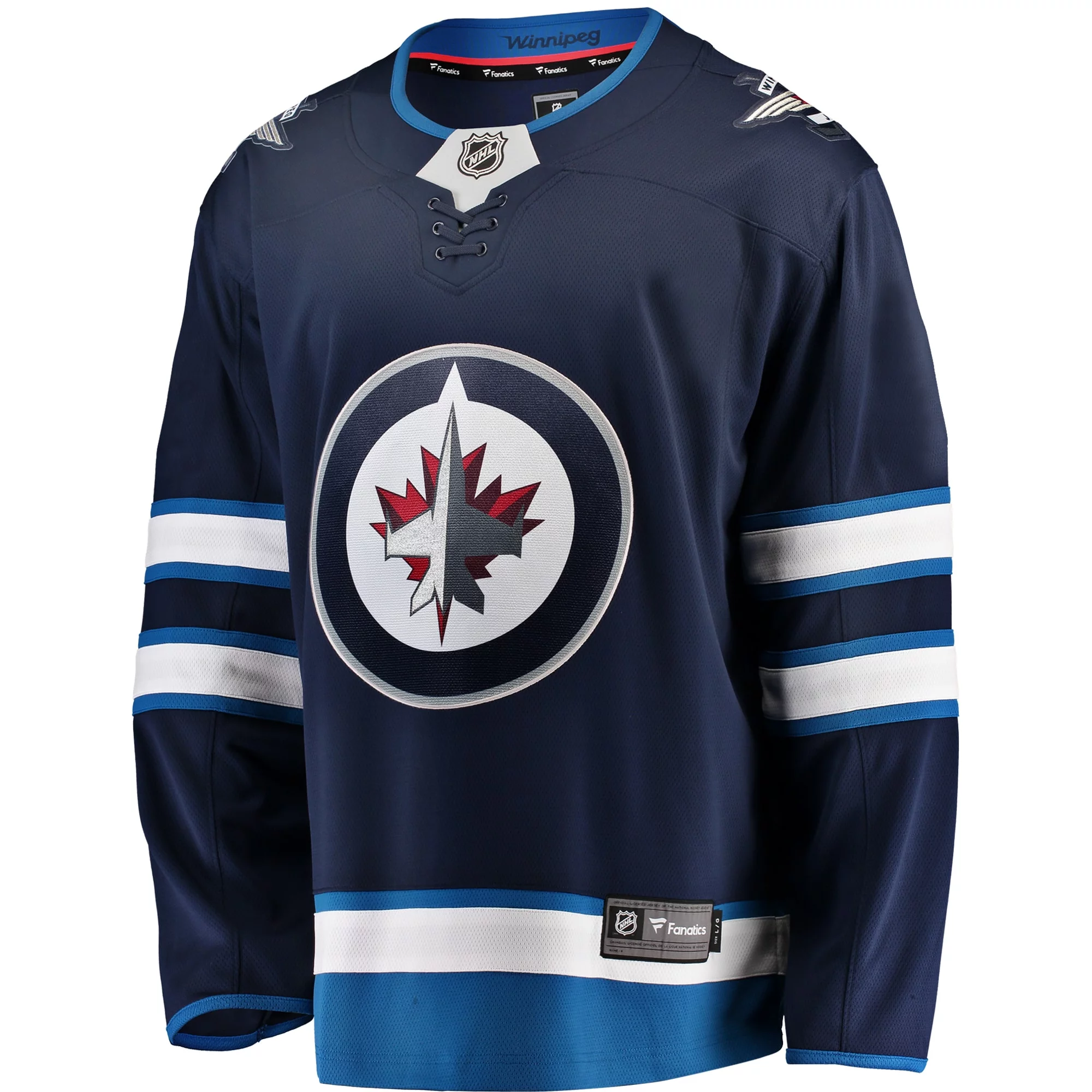 Men's Fanatics Blue Winnipeg Jets Breakaway Home Jersey