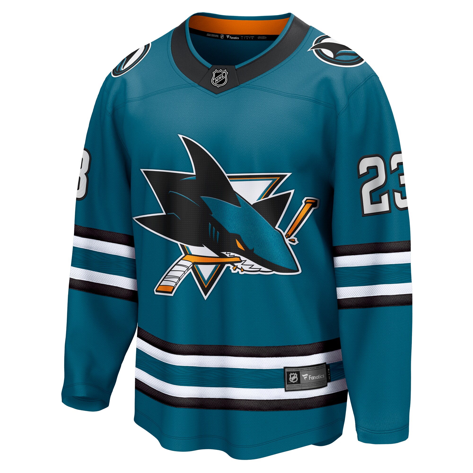 Oskar Lindblom San Jose Sharks Fanatics Home Breakaway Jersey - Teal