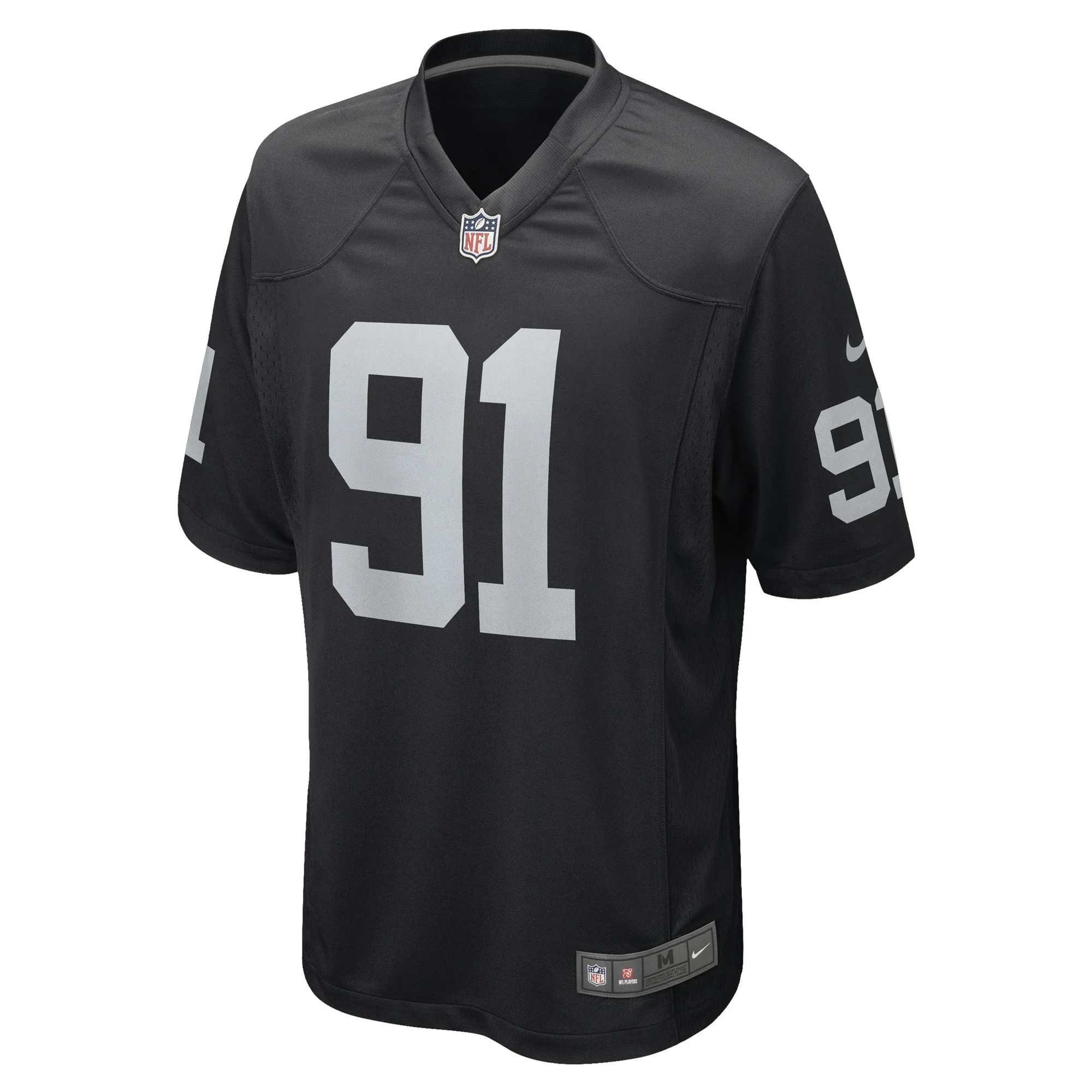 Men's Nike Bilal Nichols Black Las Vegas Raiders Game Player Jersey