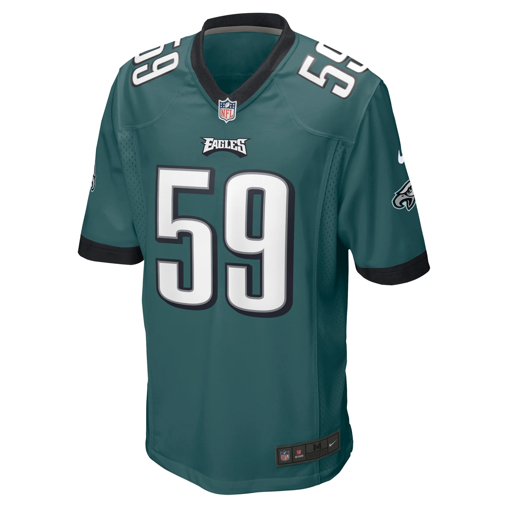 Men's Nike Thomas Booker IV Midnight Green Philadelphia Eagles Game Jersey