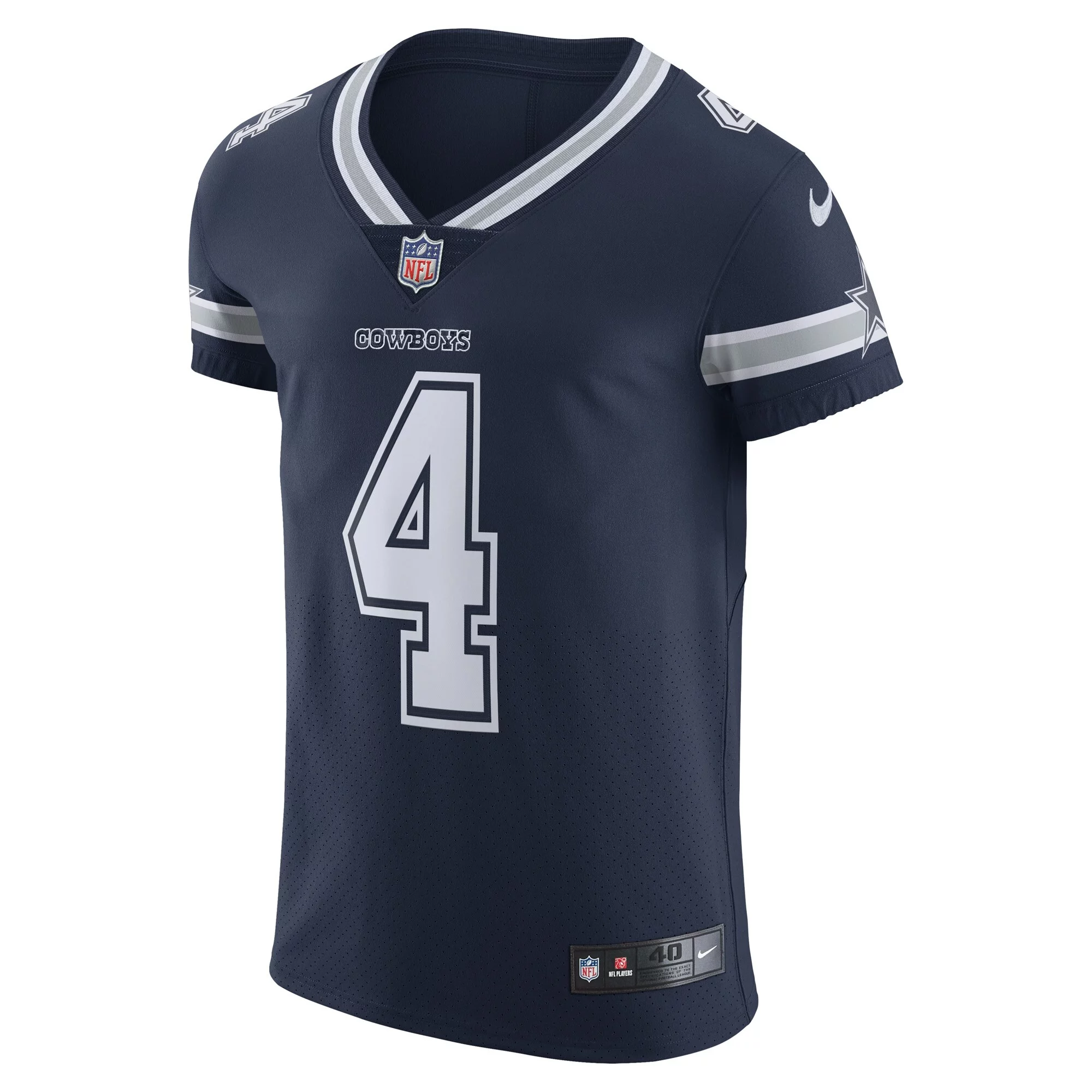 Men's Nike Dak Prescott Navy Dallas Cowboys Vapor Elite Player Team Jersey