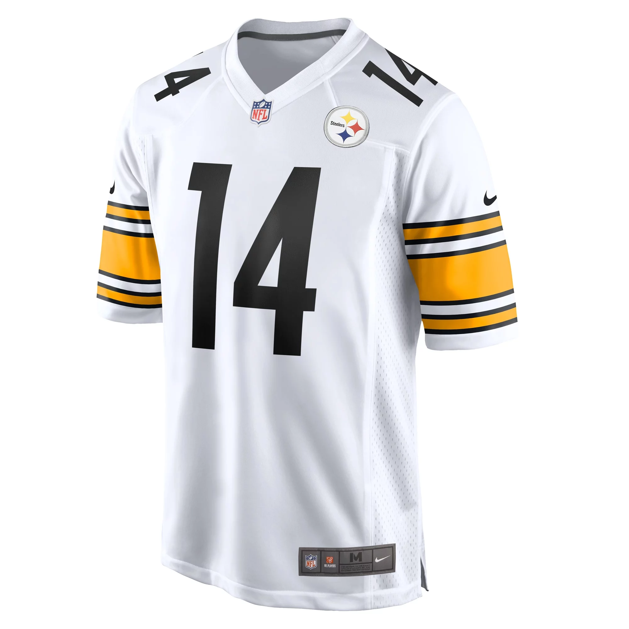 Men's Nike George Pickens White Pittsburgh Steelers Game Player Jersey