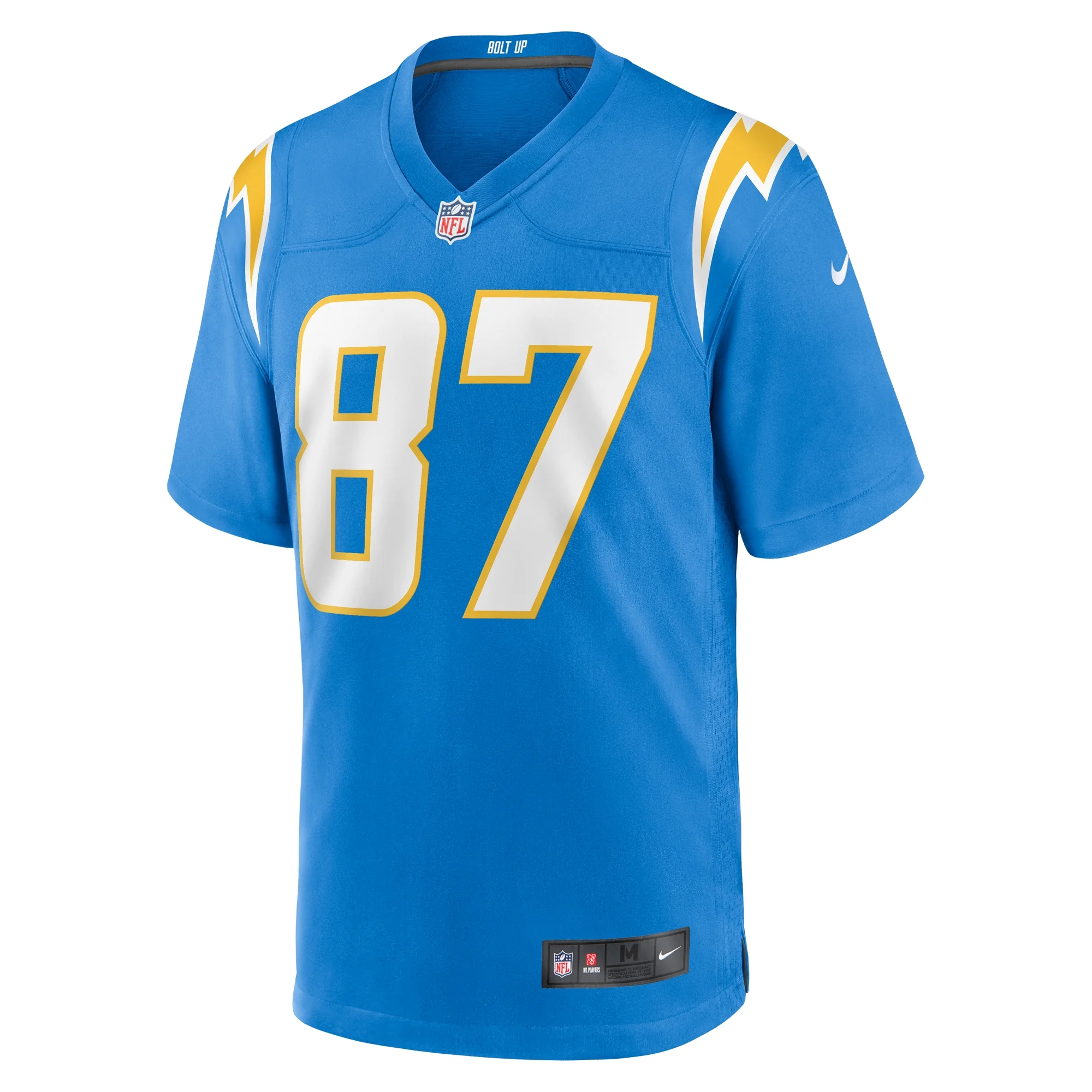 Men's Nike Simi Fehoko Powder Blue Los Angeles Chargers Game Jersey