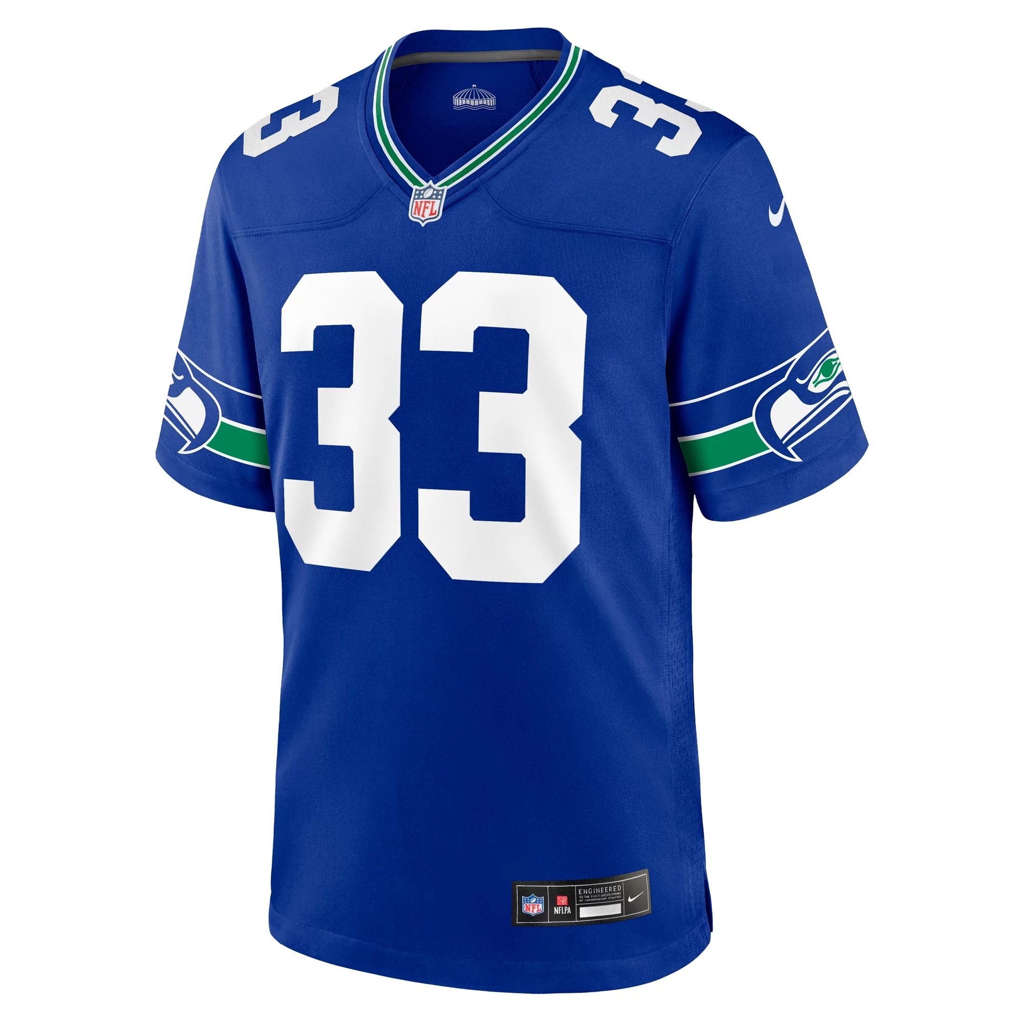 Men's Nike Jamal Adams Royal Seattle Seahawks Throwback Player Game Jersey