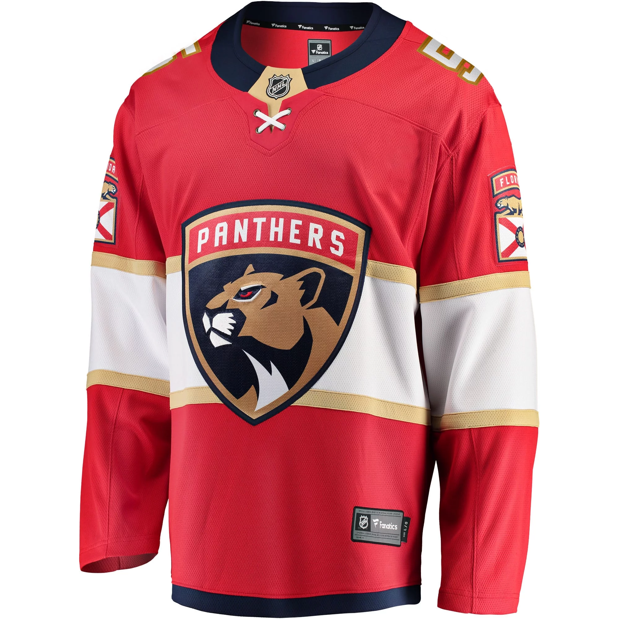 Men's Fanatics Branded Aaron Ekblad Red Florida Panthers Home Team Breakaway Player Jersey
