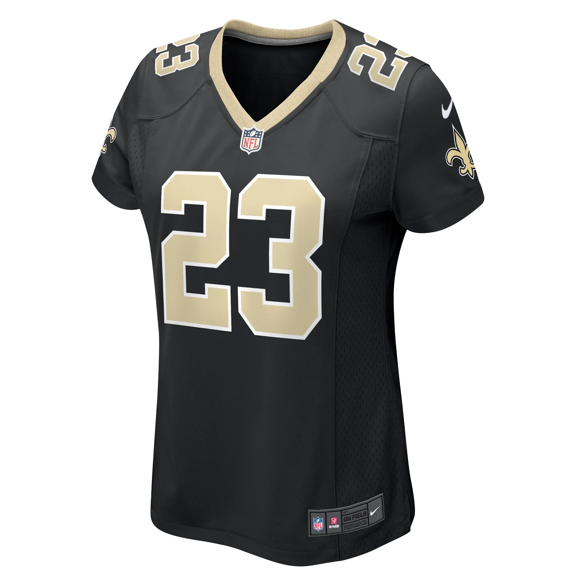 Women's Nike Marshon Lattimore Black New Orleans Saints Team Game Jersey