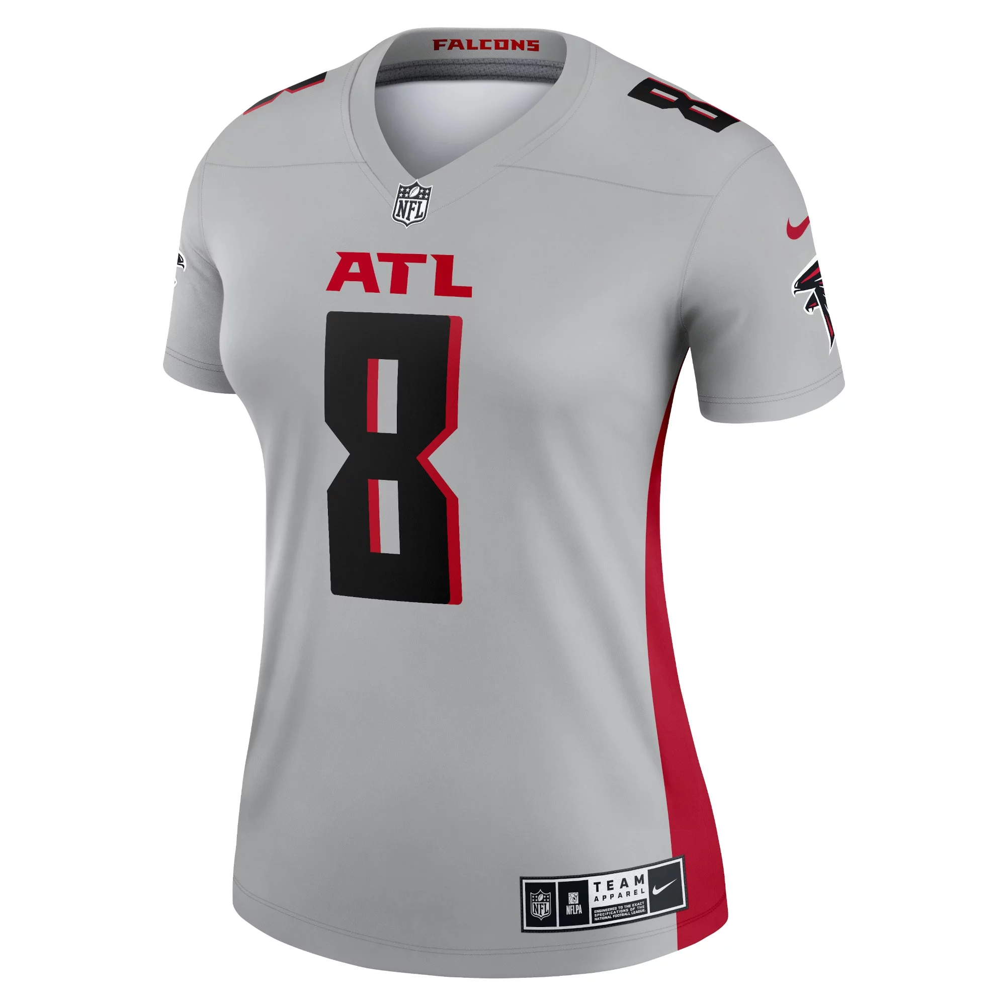 Women's Nike Kyle Pitts Gray Atlanta Falcons Inverted Legend Jersey
