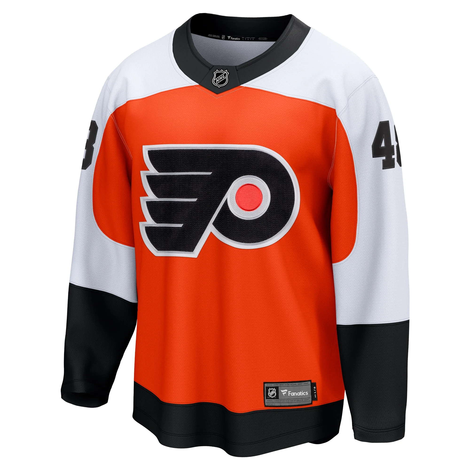 Men's Fanatics Morgan Frost Orange Philadelphia Flyers Home Breakaway Jersey