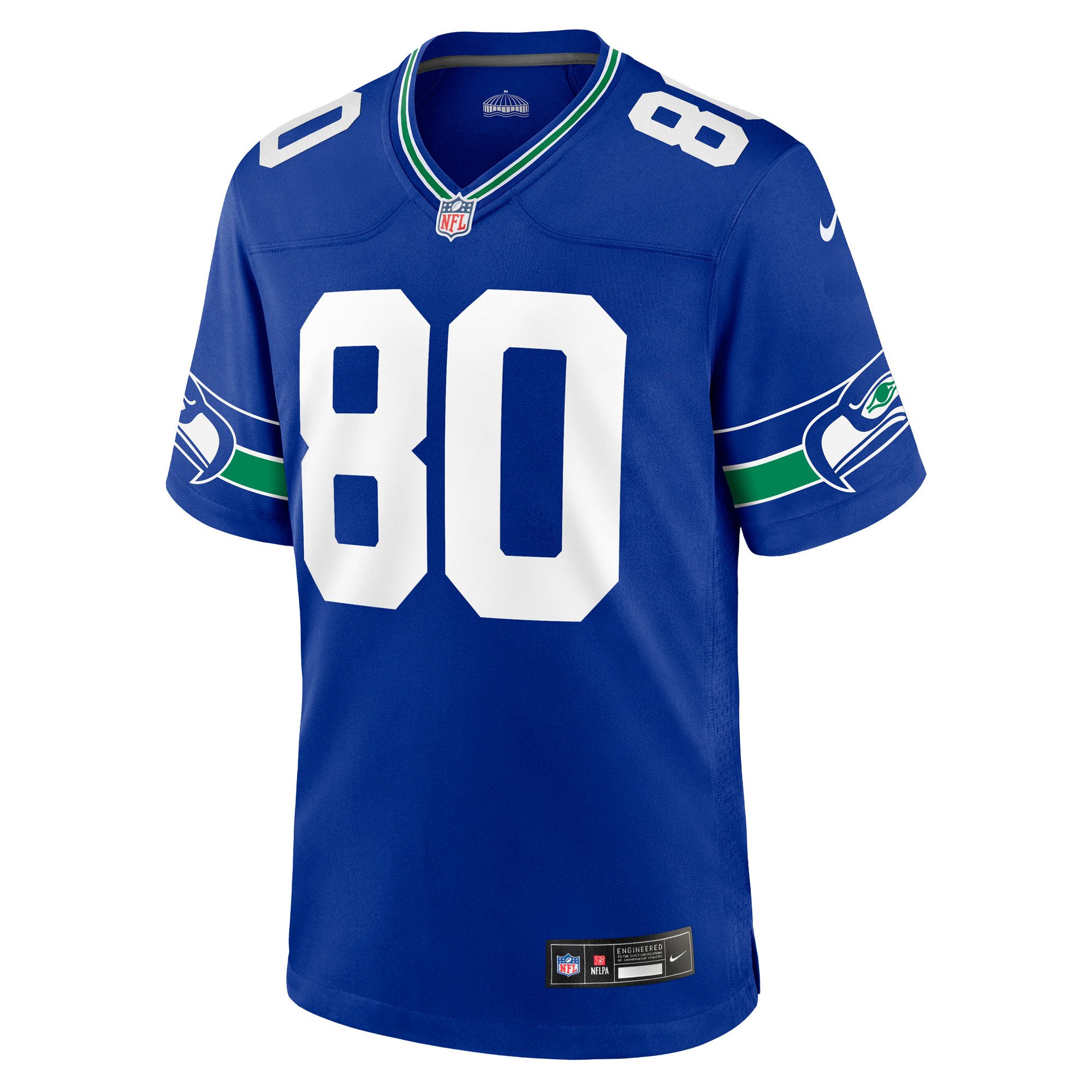 Men's Nike Steve Largent Royal Seattle Seahawks Throwback Retired Player Game Jersey