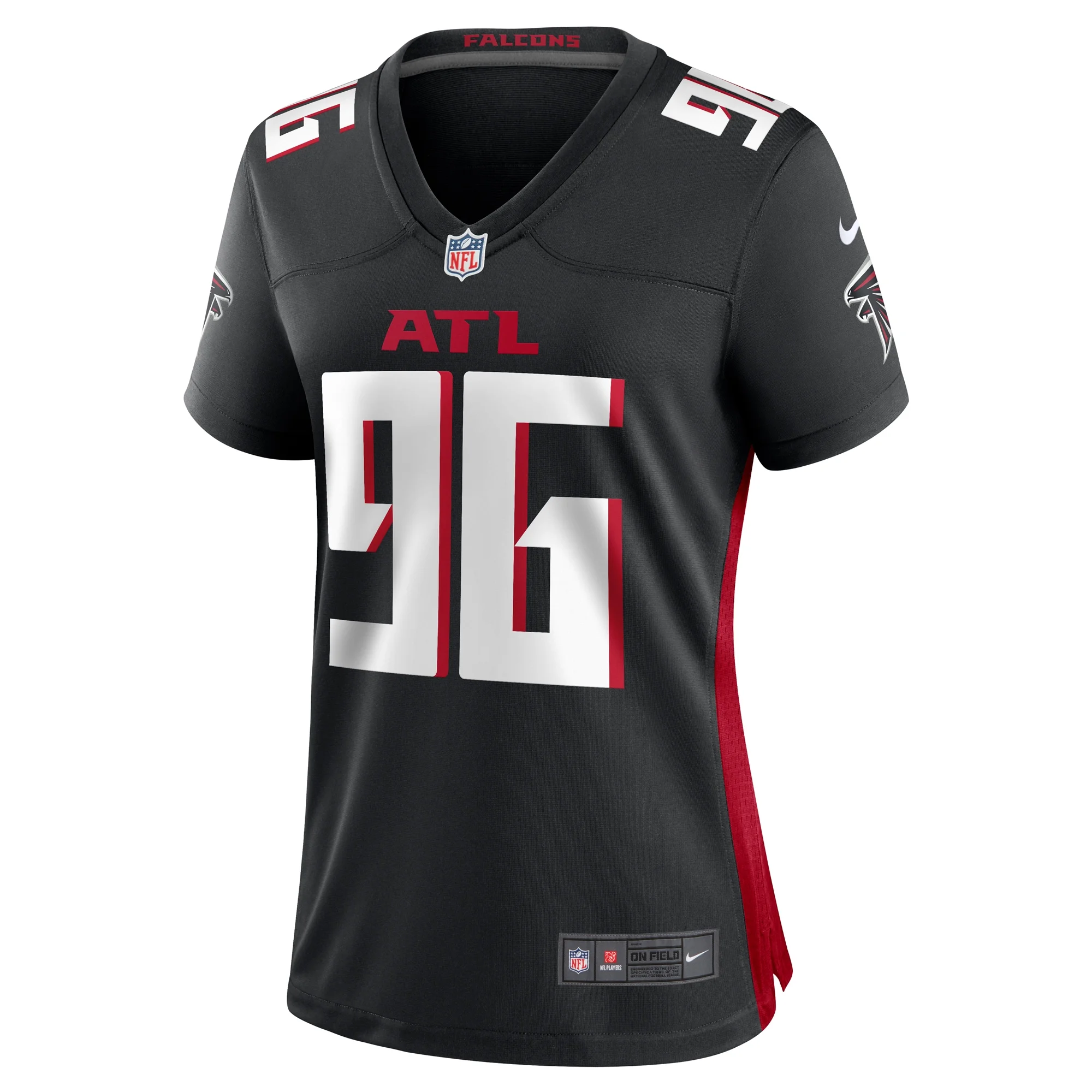 Women's Nike Zach Harrison Black Atlanta Falcons Team Game Jersey