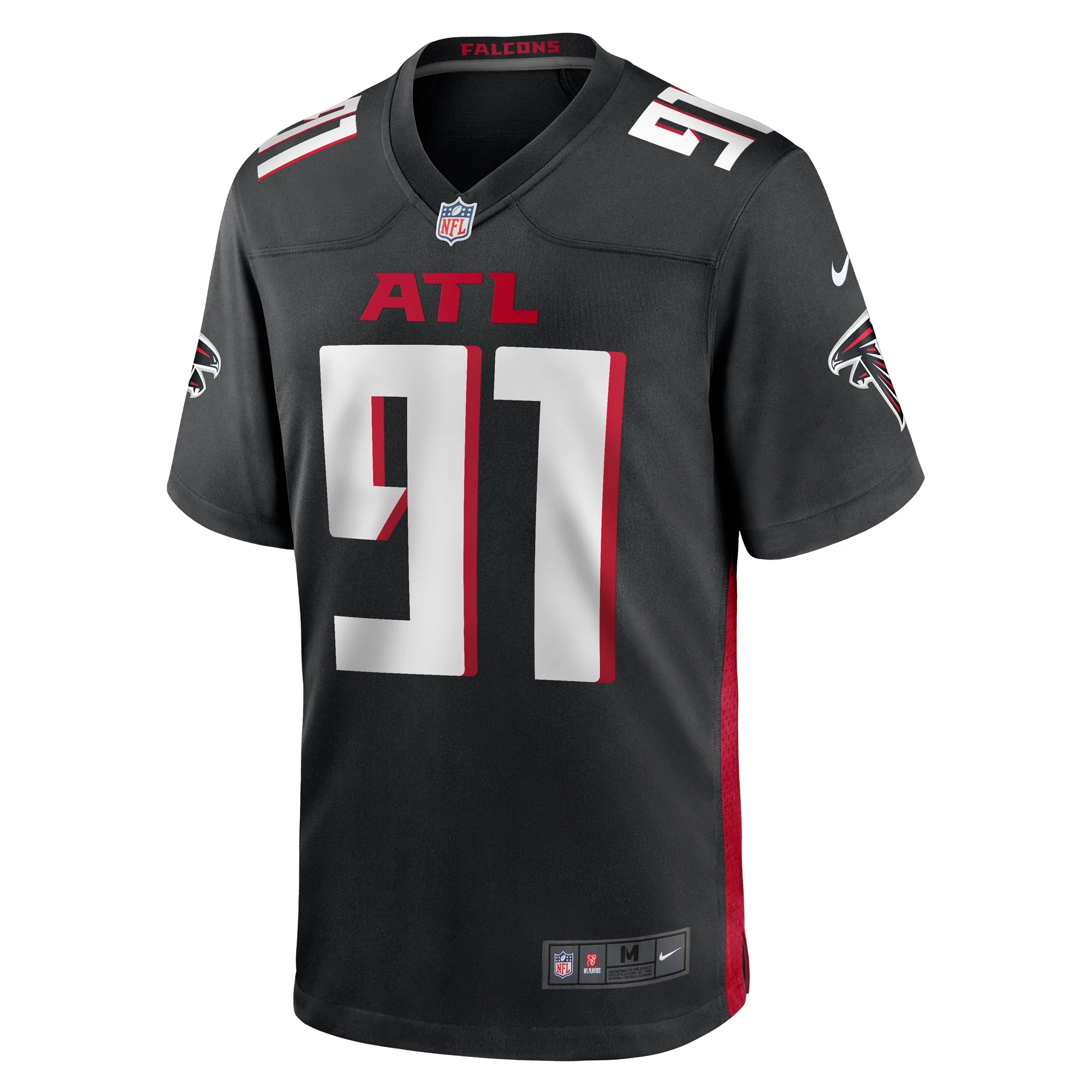 Men's Nike Demone Harris Black Atlanta Falcons Game Jersey