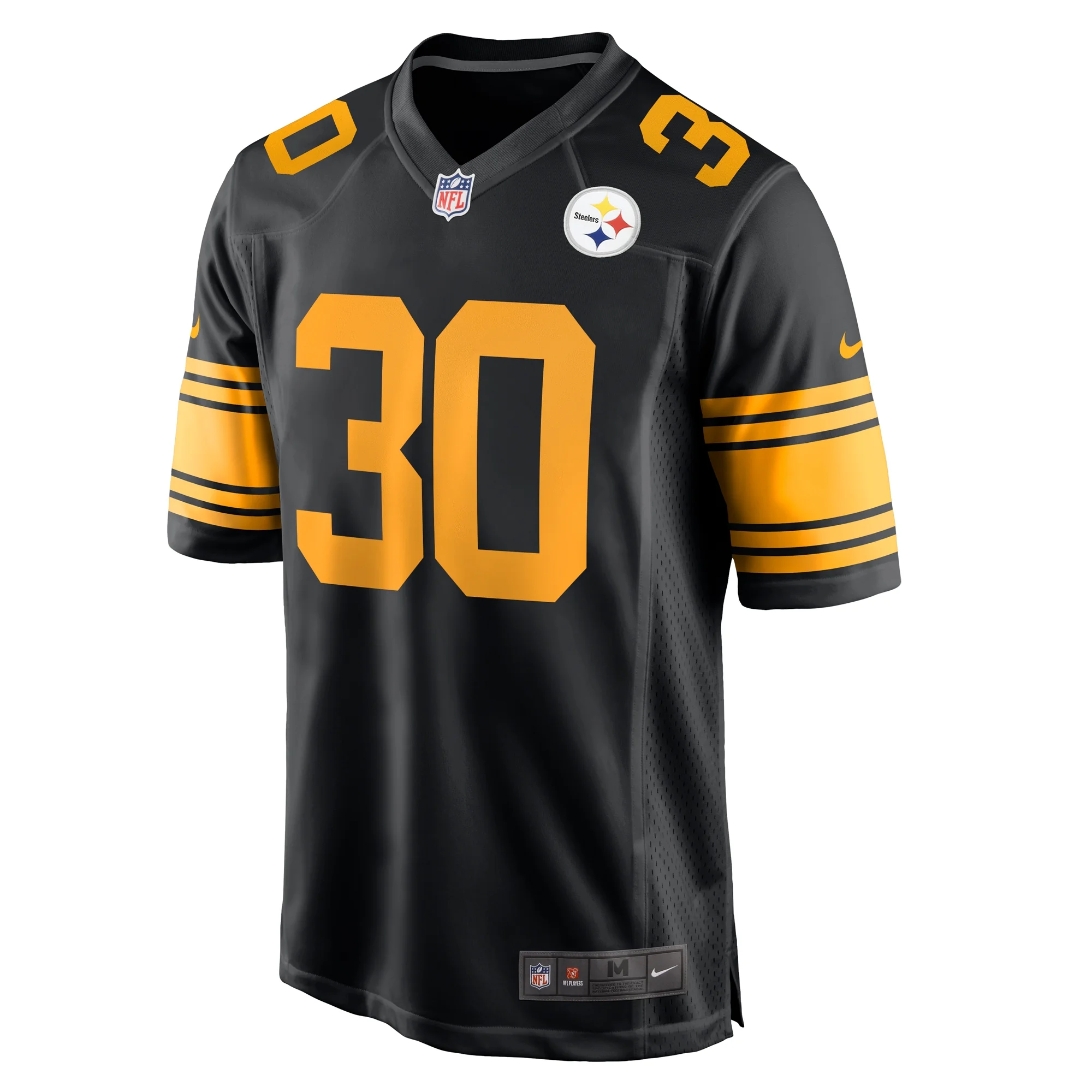 Men's Nike Jaylen Warren Black Pittsburgh Steelers Alternate Game Jersey