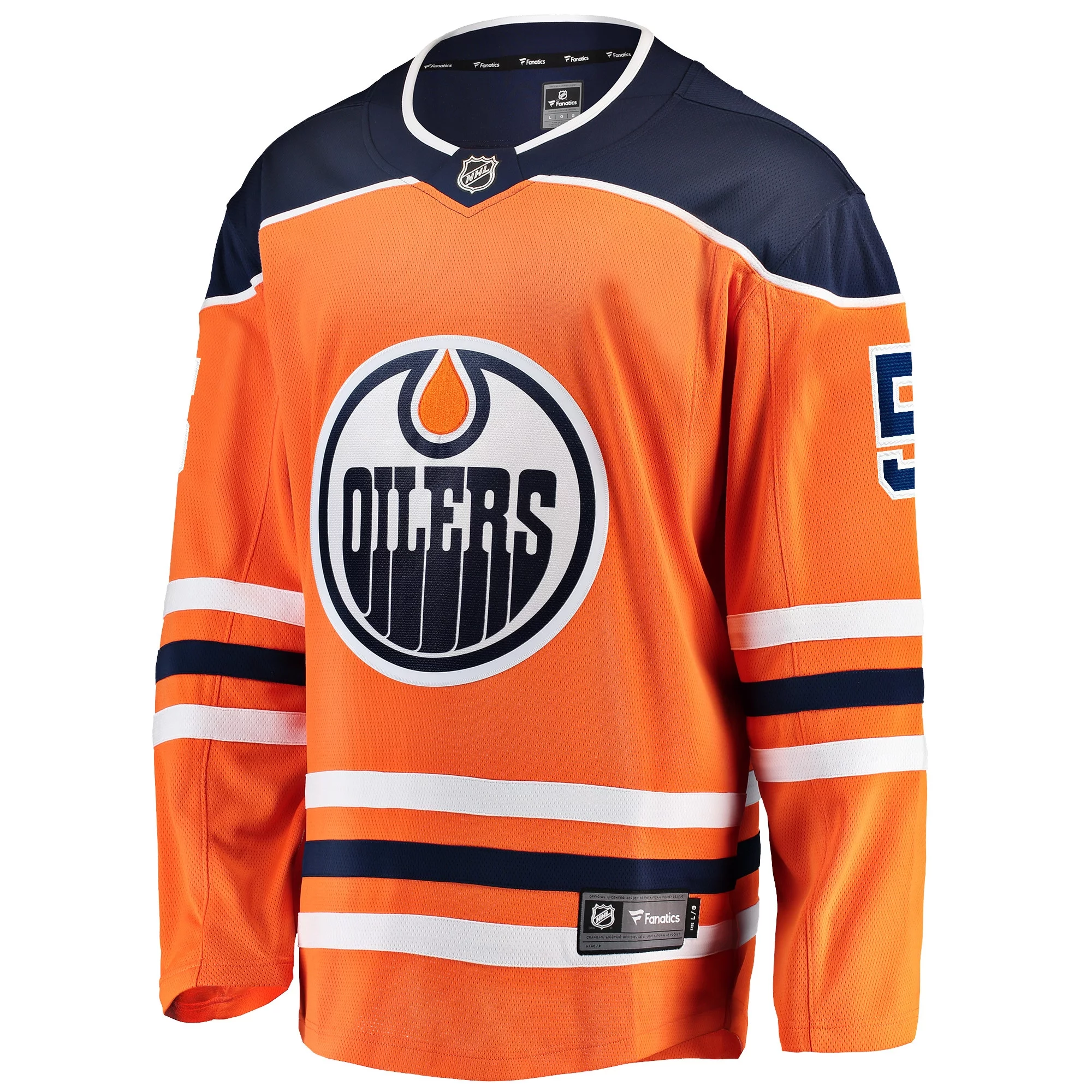 Men's Fanatics Cody Ceci Orange Edmonton Oilers Home Breakaway Player Jersey