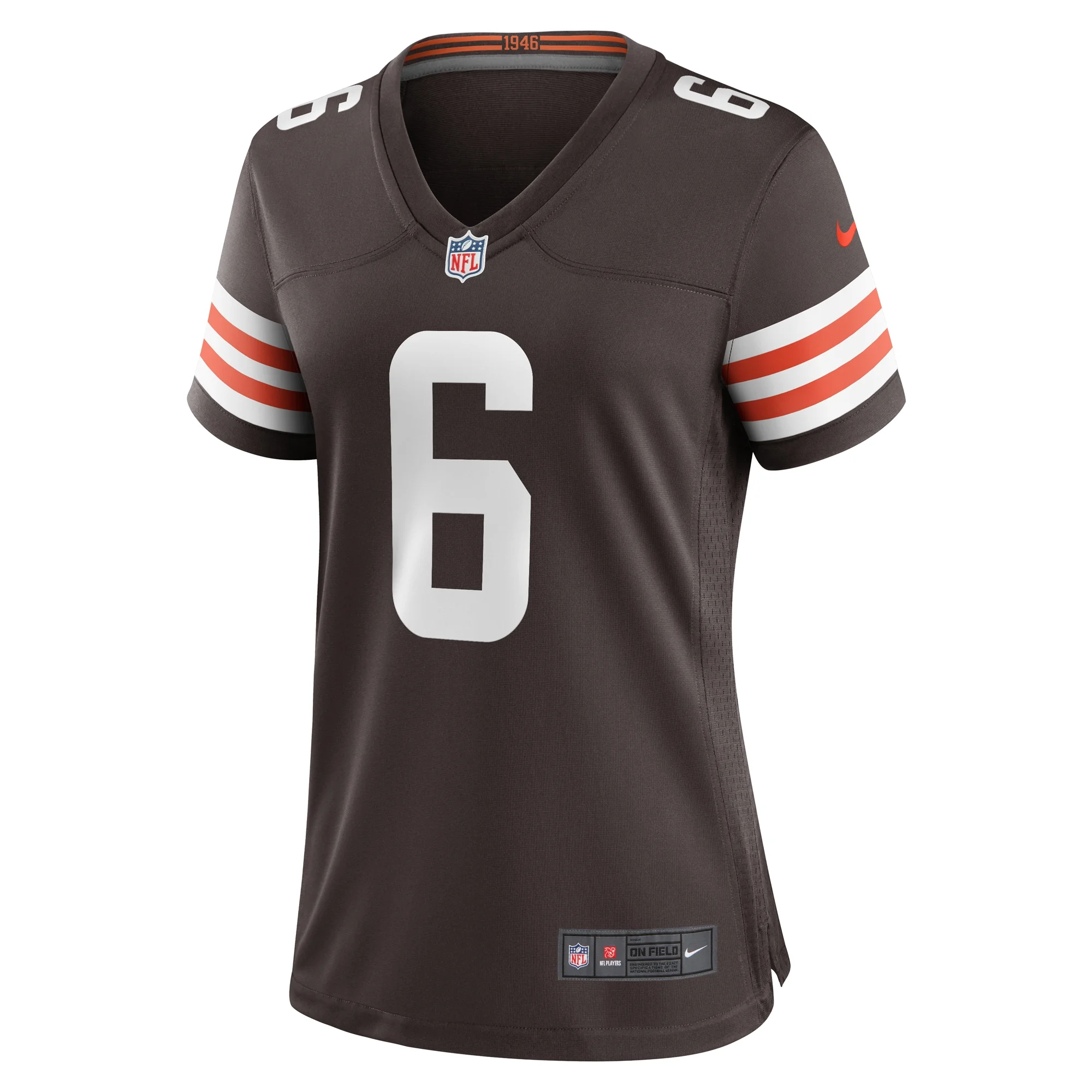 Women's Nike Jeremiah Owusu-Koramoah Brown Cleveland Browns Team Game Jersey