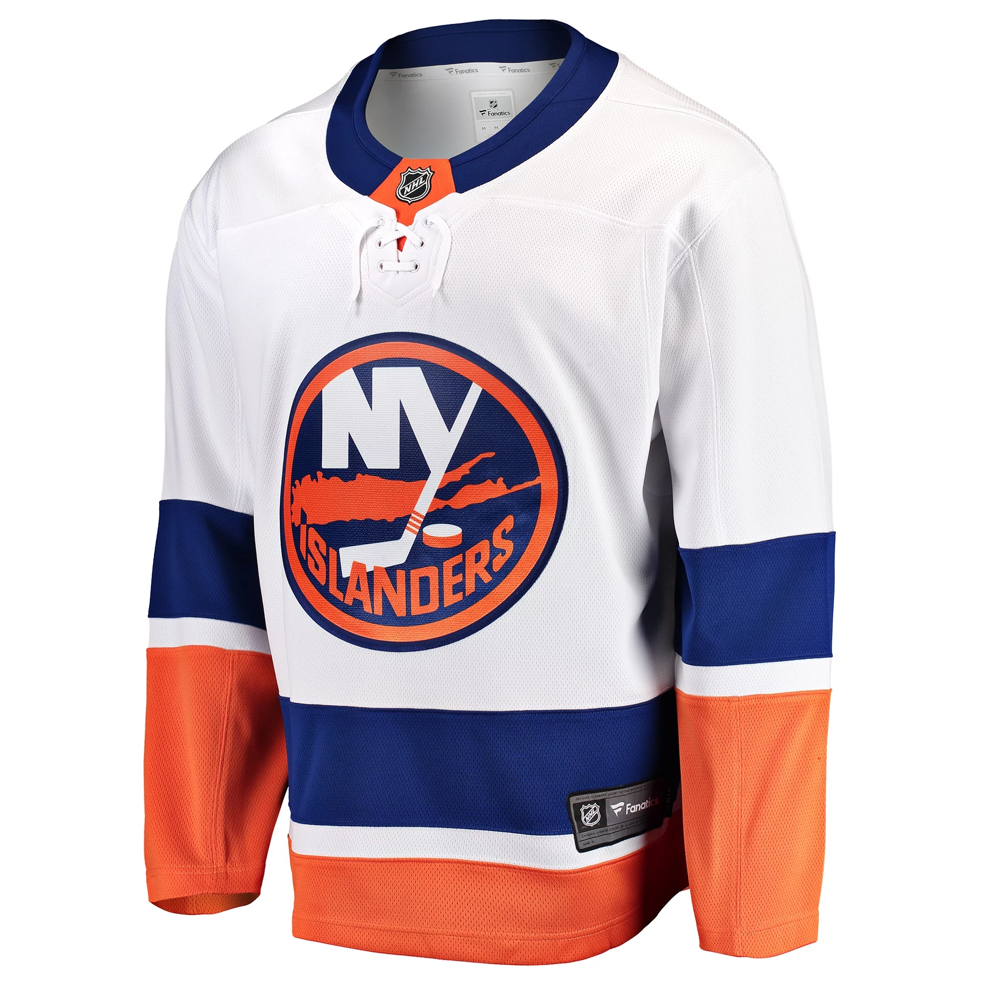 Men's Fanatics White New York Islanders Breakaway Away Jersey