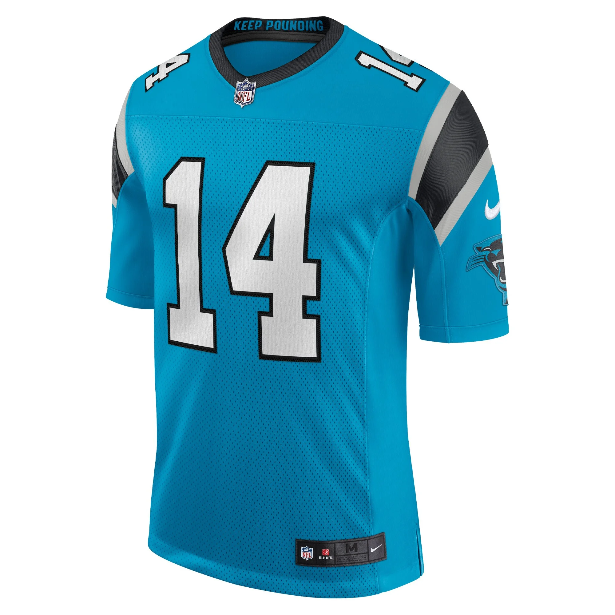 Men's Nike Sam Darnold Blue Carolina Panthers Vapor Limited Jersey