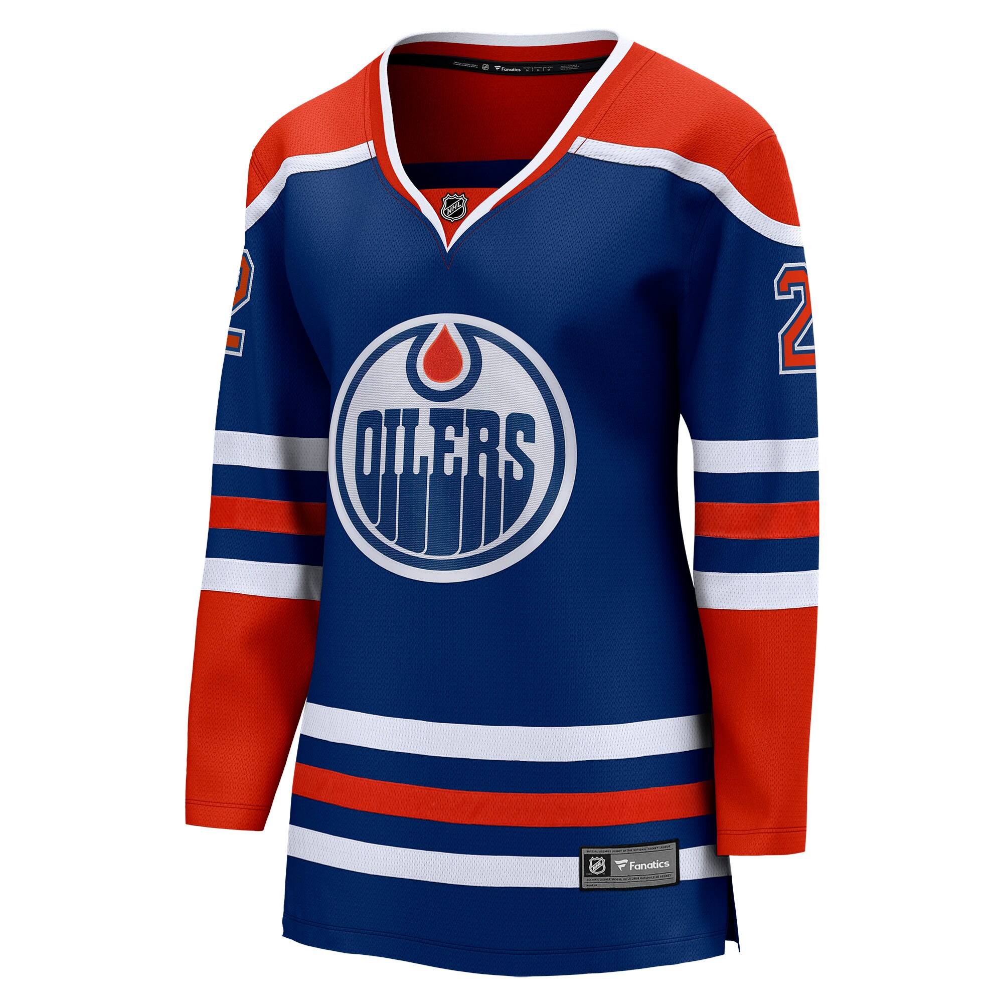 Evan Bouchard Edmonton Oilers Fanatics Women's Home Breakaway Player Jersey - Royal