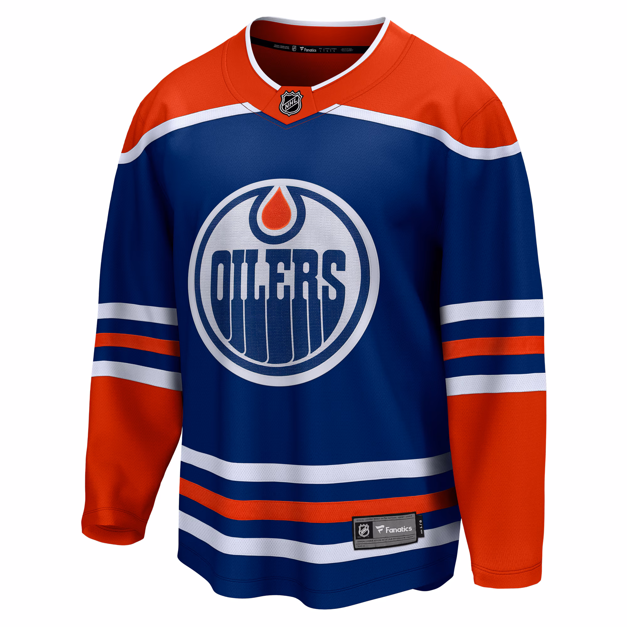 Edmonton Oilers Fanatics Home Breakaway Blank Jersey - Royal