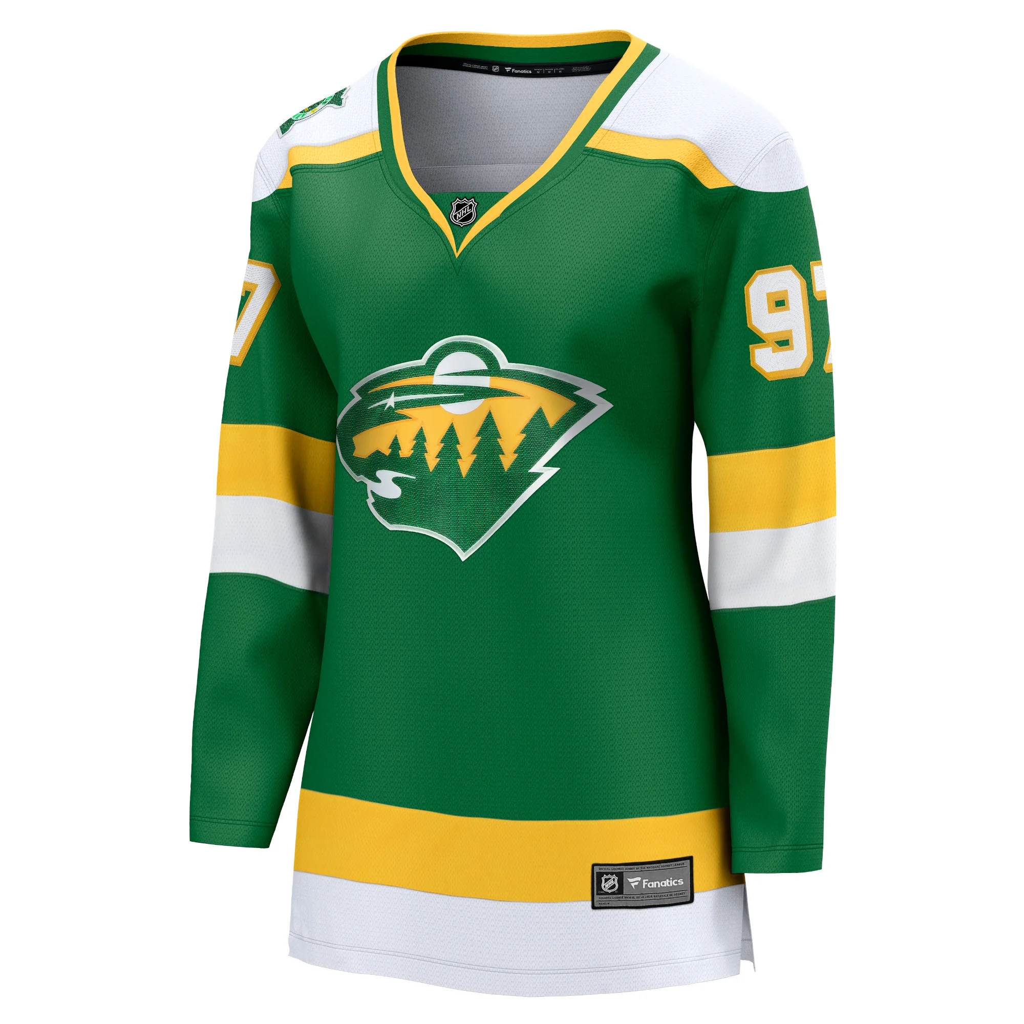 Women's Fanatics Kirill Kaprizov Green Minnesota Wild Alternate Premier Breakaway Player Jersey