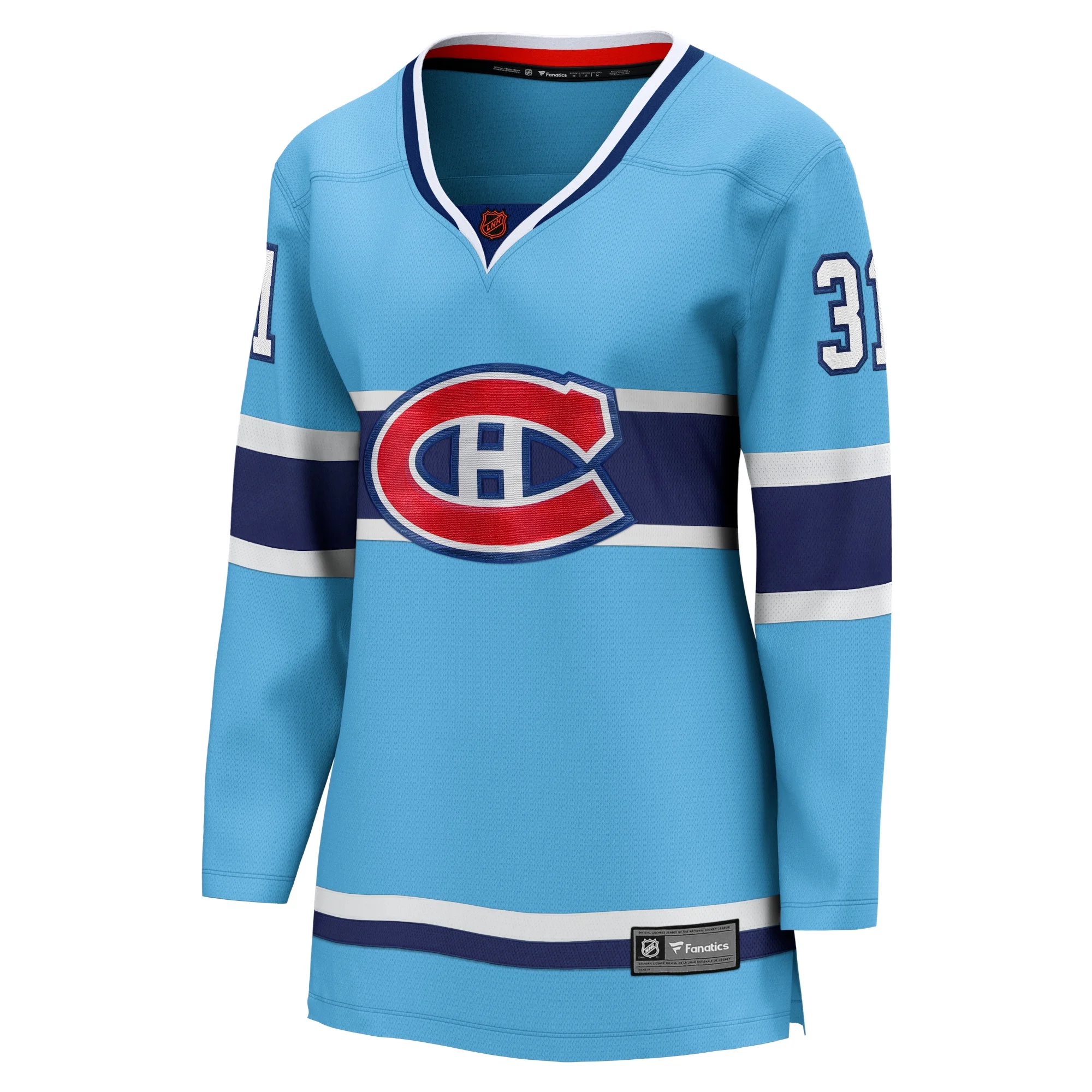 Women's Fanatics Carey Price Light Blue Montreal Canadiens Special Edition 2.0 Breakaway Player Jersey