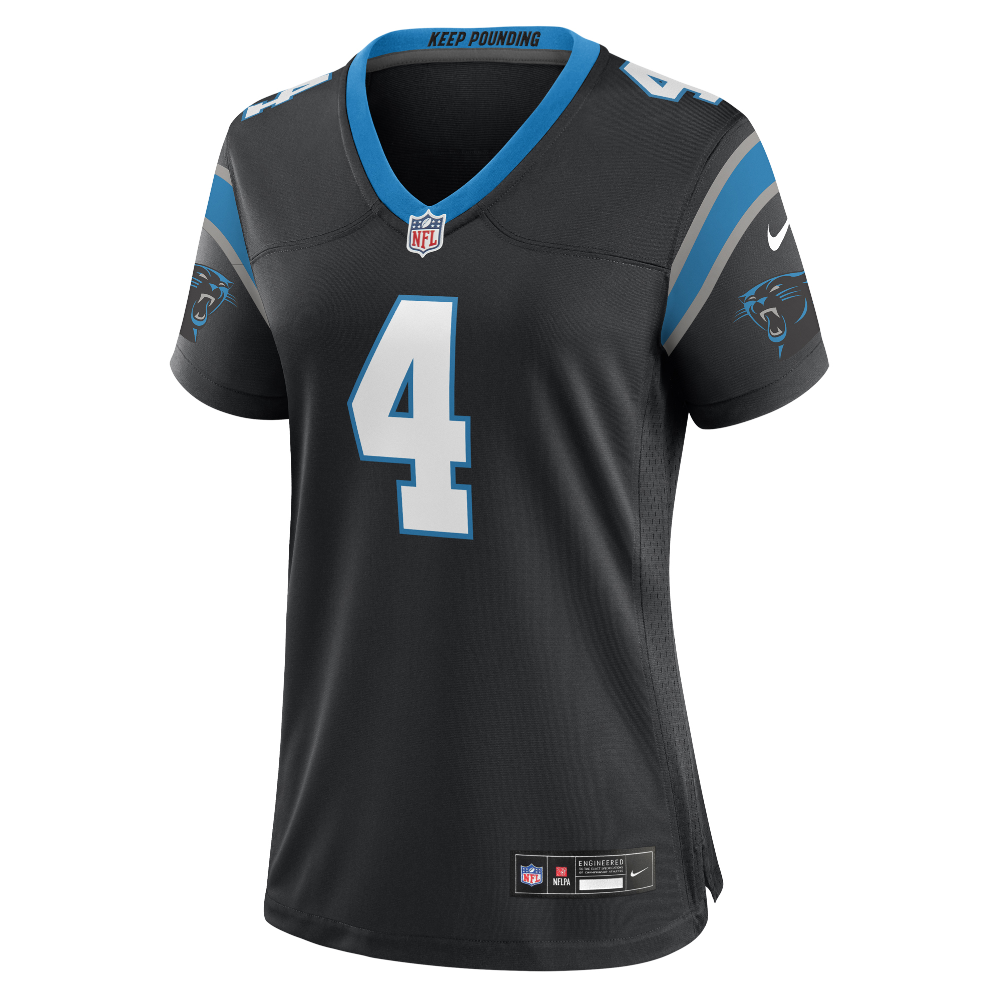 Women's Nike Eddy Pineiro Black Carolina Panthers Team Game Jersey