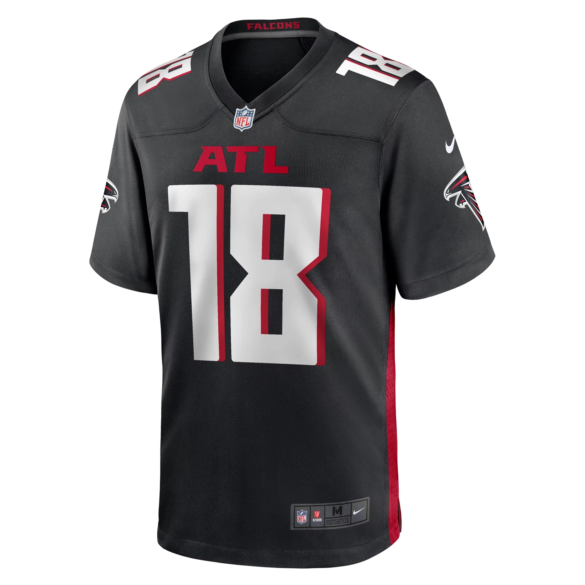 Men's Nike Mack Hollins Black Atlanta Falcons Game Player Jersey