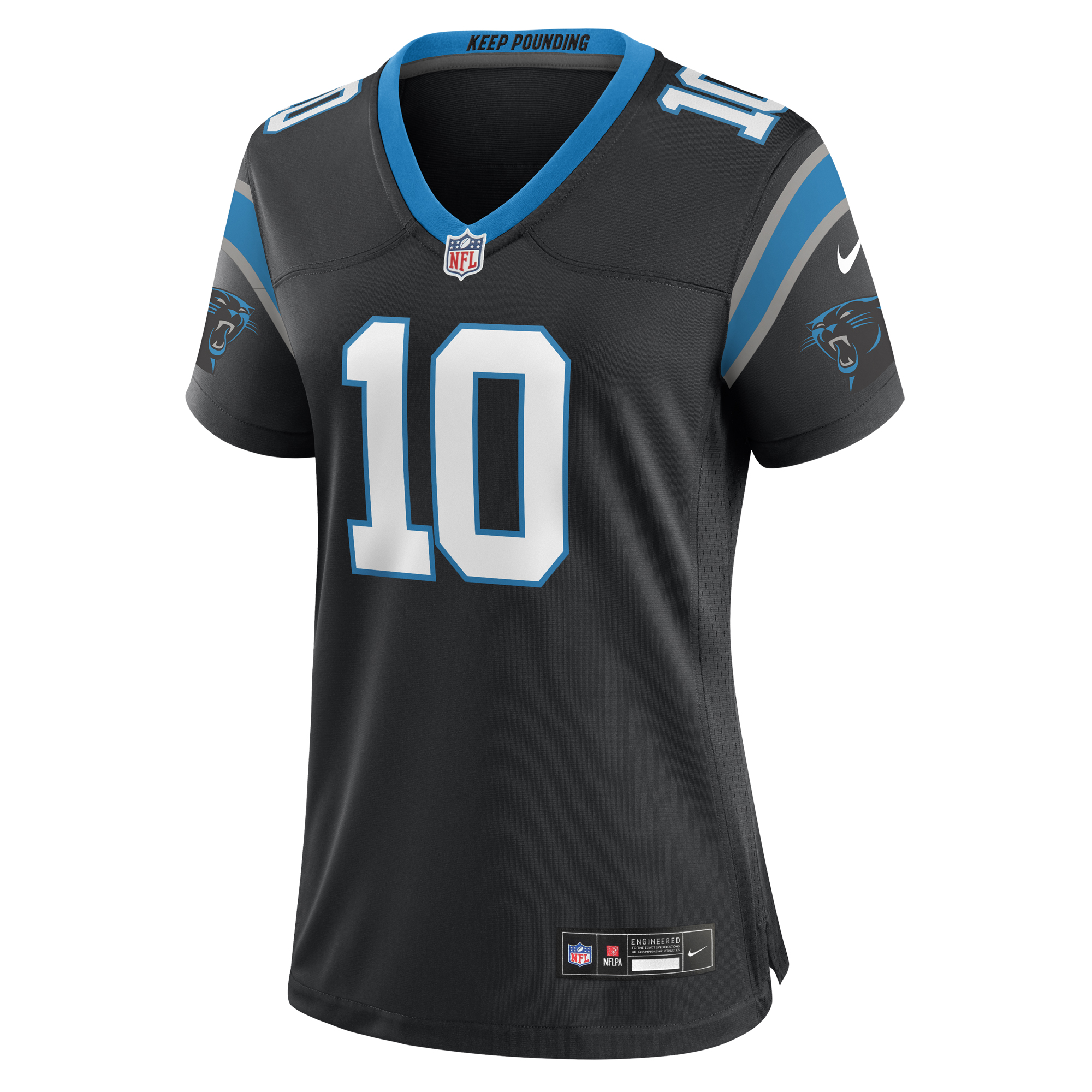 Women's Nike Johnny Hekker Black Carolina Panthers Team Game Jersey