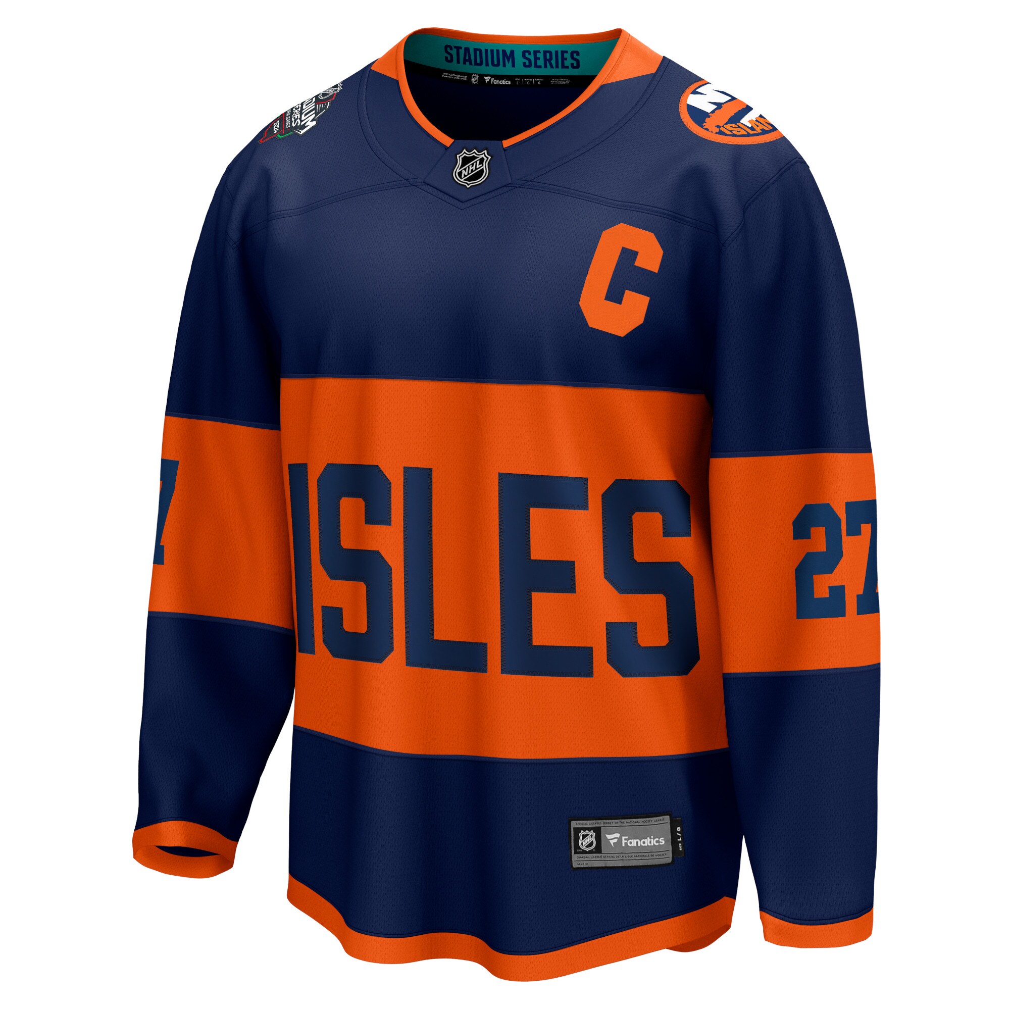Anders Lee New York Islanders Fanatics 2024 NHL Stadium Series Breakaway Player Jersey – Navy