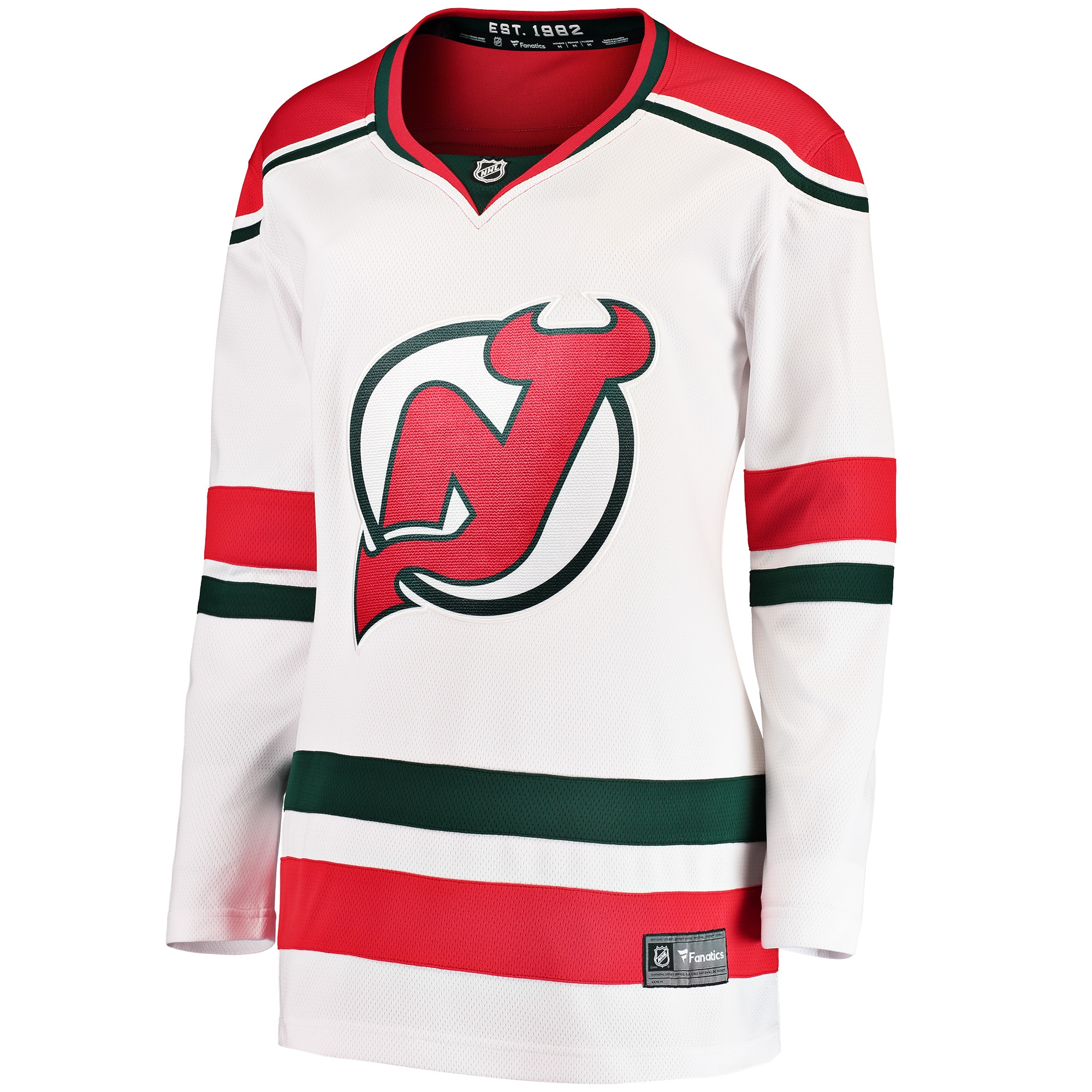 Women's Fanatics White New Jersey Devils 2022/23 Heritage Premier Breakaway Jersey