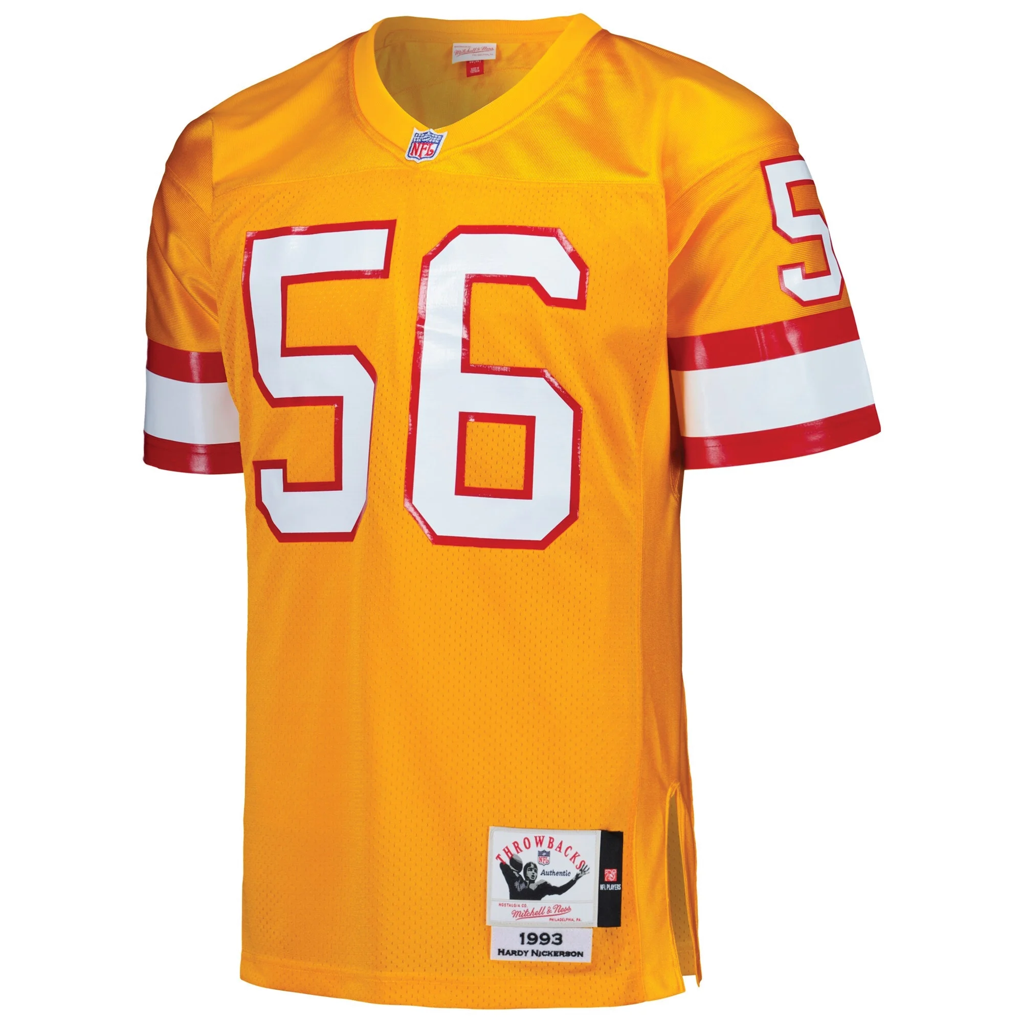 Men's Mitchell & Ness Hardy Nickerson Orange Tampa Bay Buccaneers 1993 Authentic Throwback Retired Player Jersey