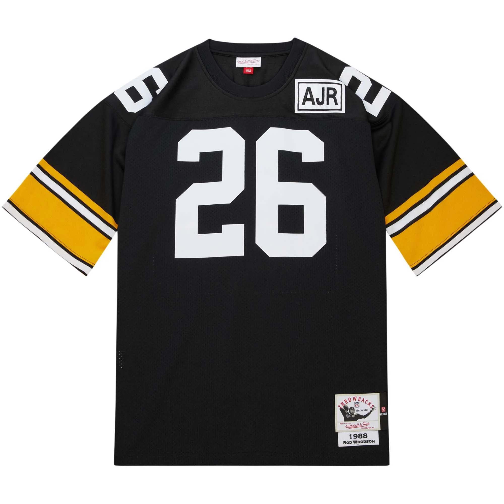 Men's Mitchell & Ness Rod Woodson Black Pittsburgh Steelers 1988 Authentic Throwback Retired Player Jersey