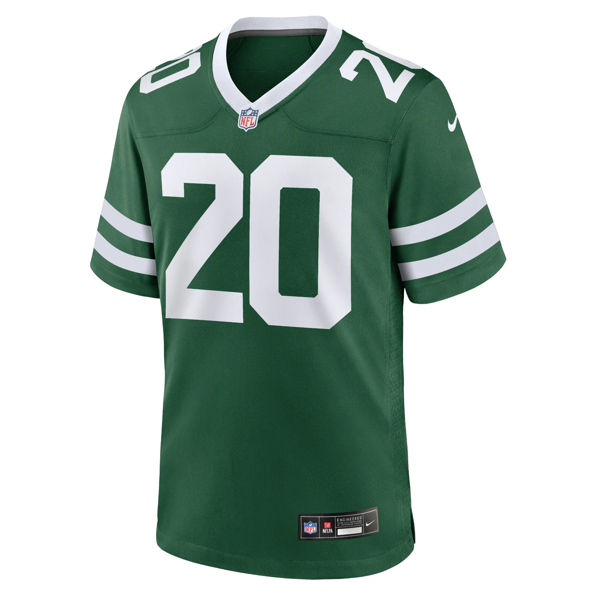 Men's Nike Breece Hall Legacy Green New York Jets Game Jersey