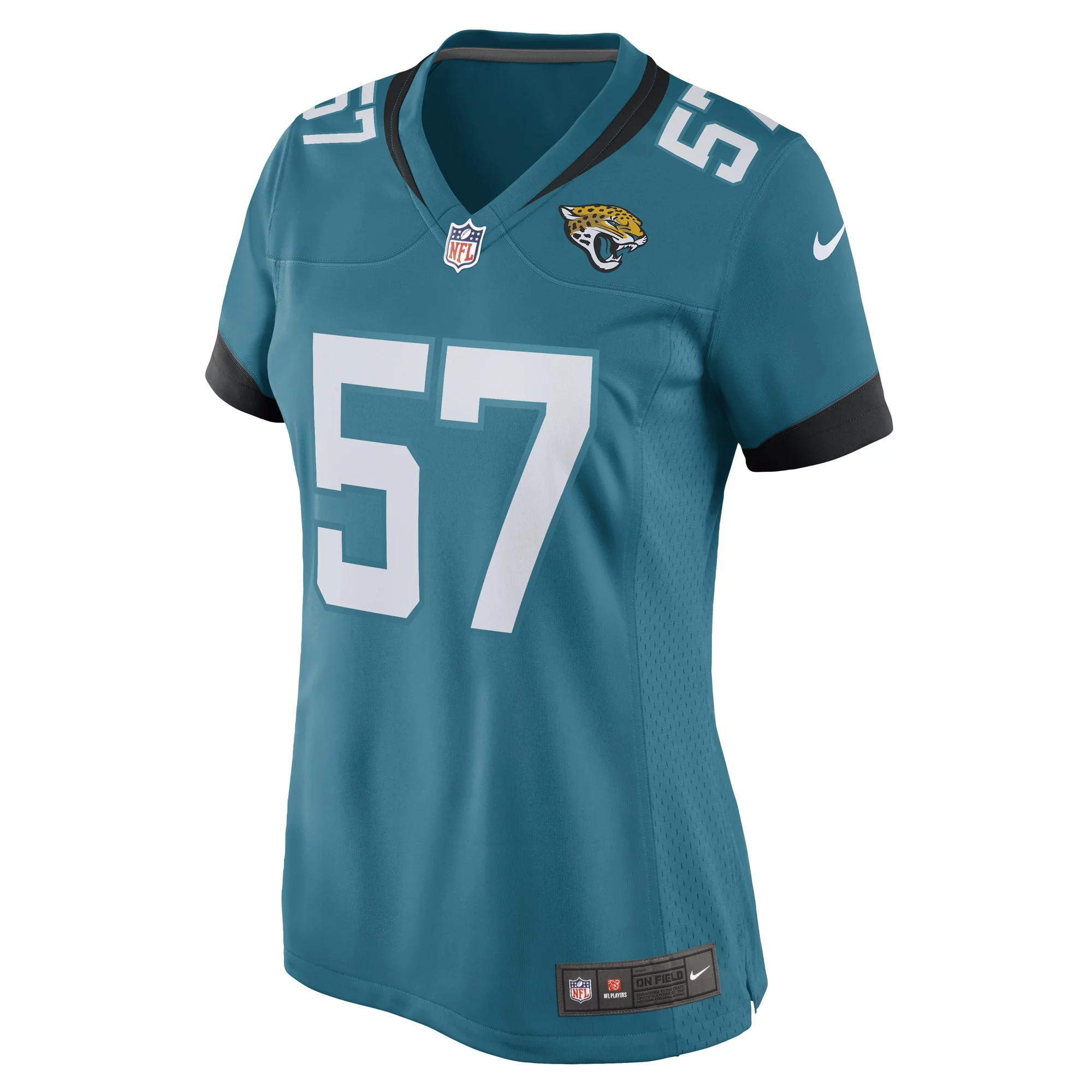 Women's Nike Caleb Johnson Teal Jacksonville Jaguars Game Player Jersey