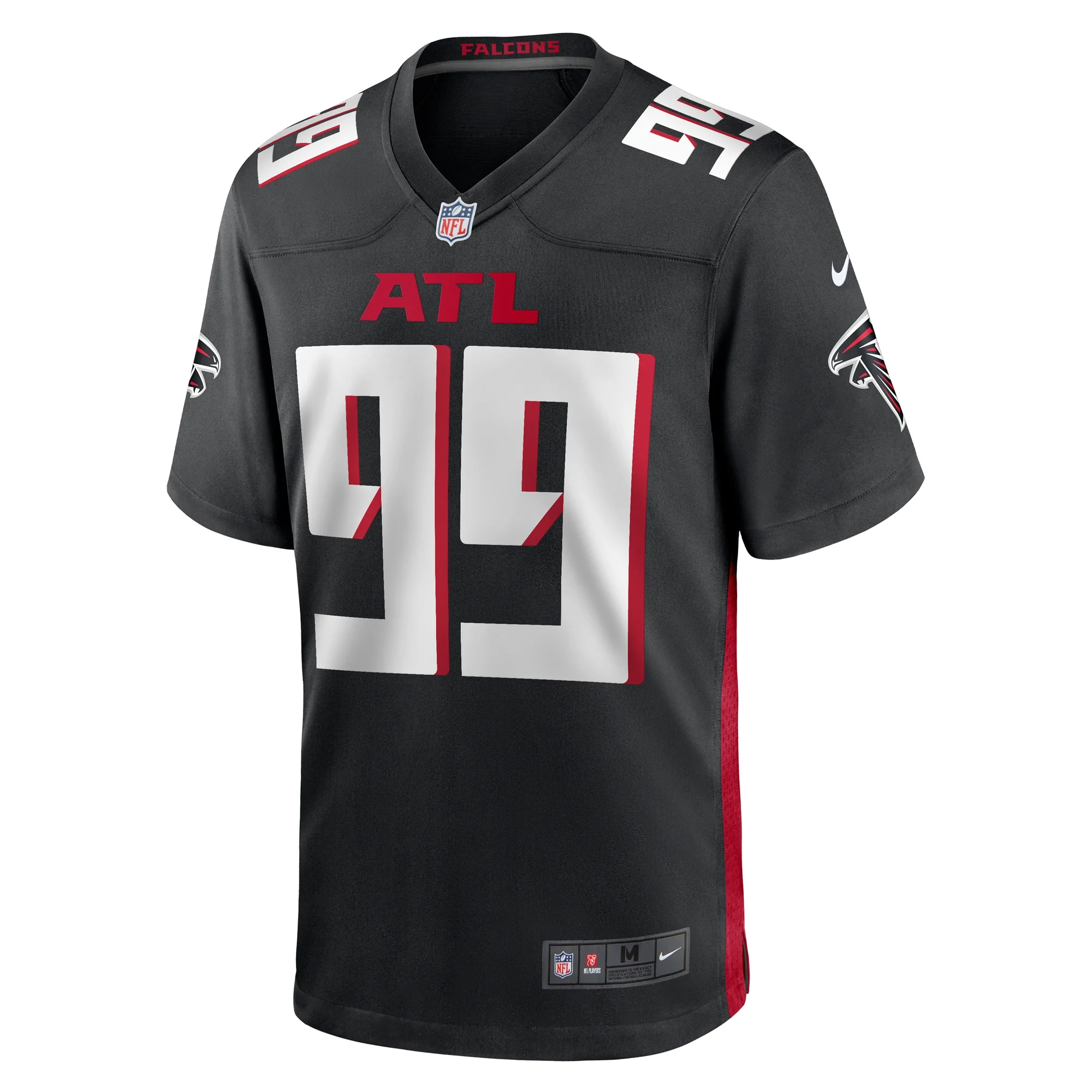 Men's Nike Joe Gaziano Black Atlanta Falcons Team Game Jersey