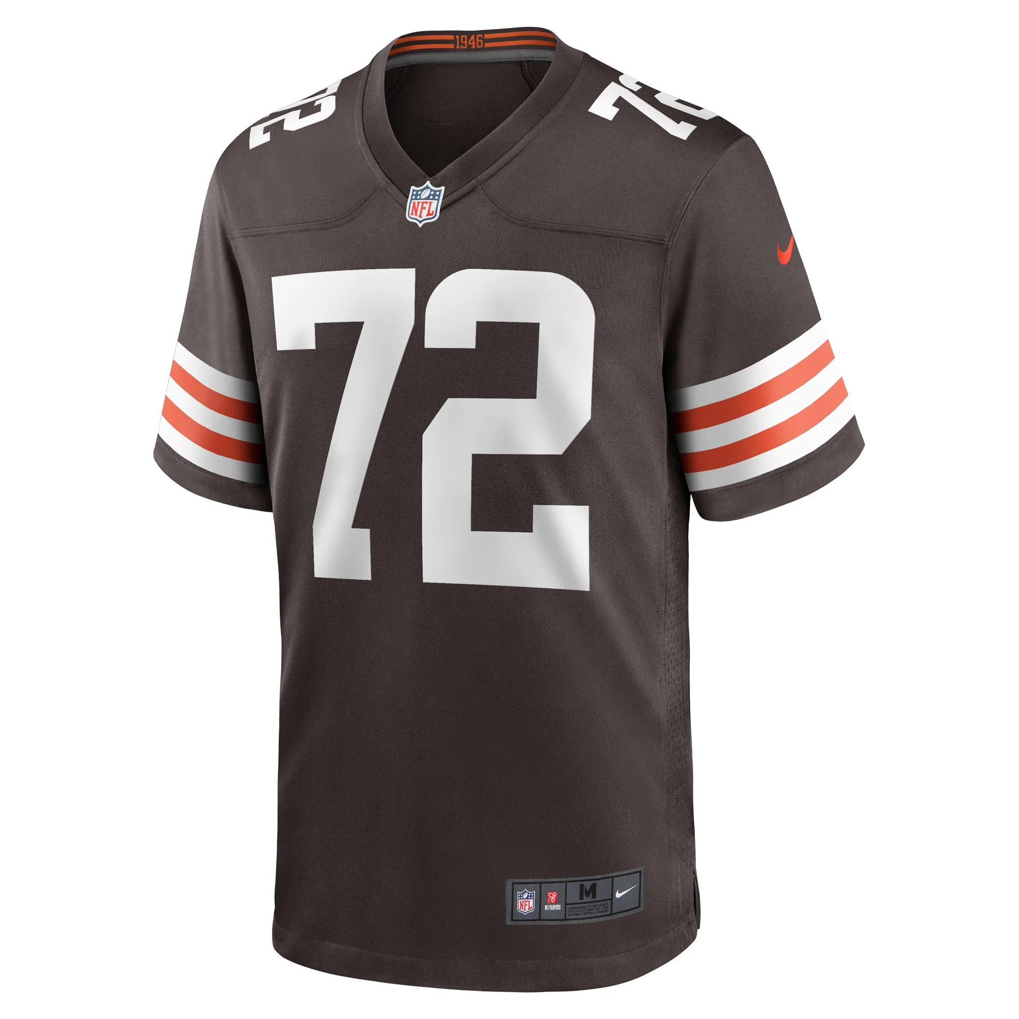 Men's Nike Ty Nsekhe Brown Cleveland Browns Game Jersey