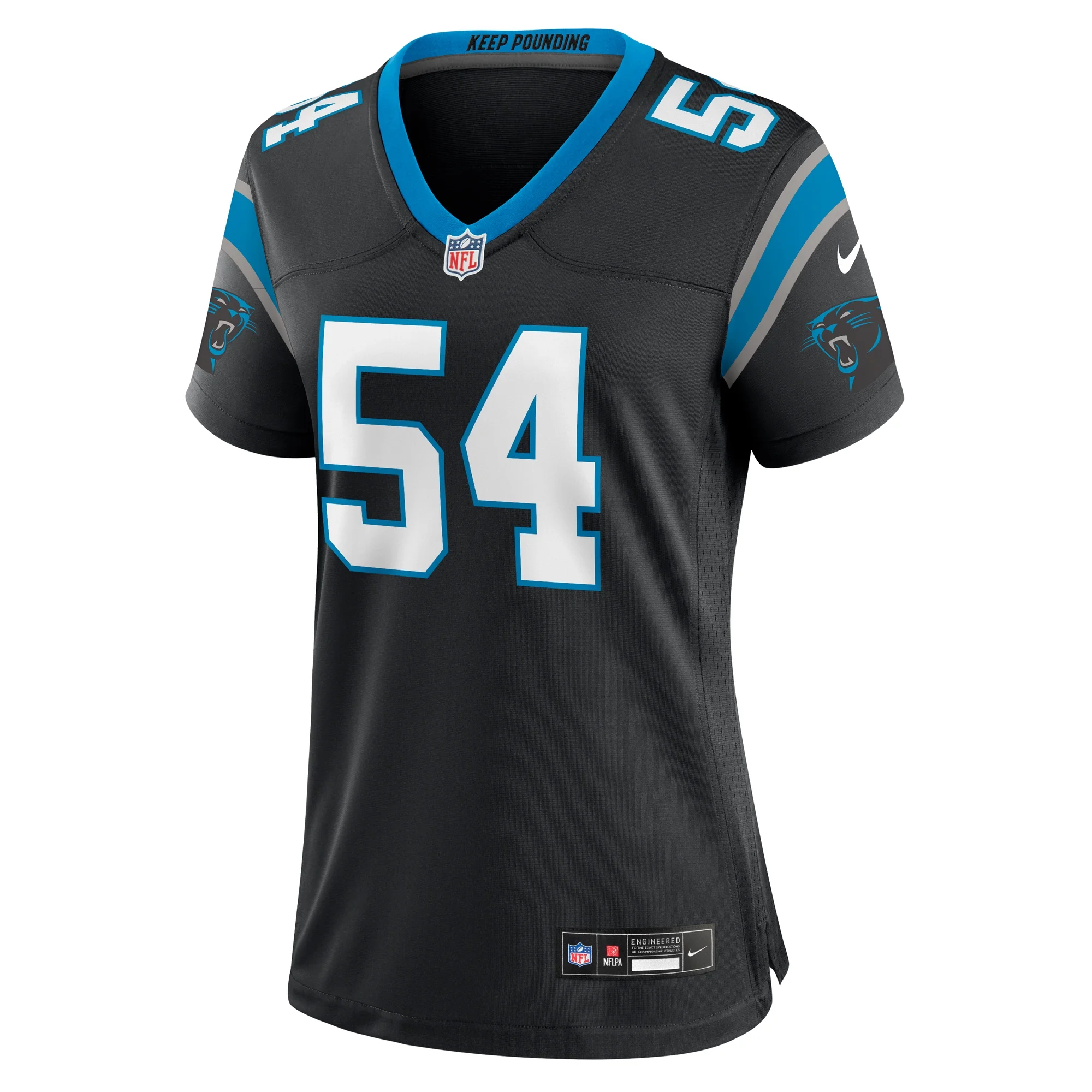 Women's Nike Kamu Grugier-Hill Black Carolina Panthers Game Jersey