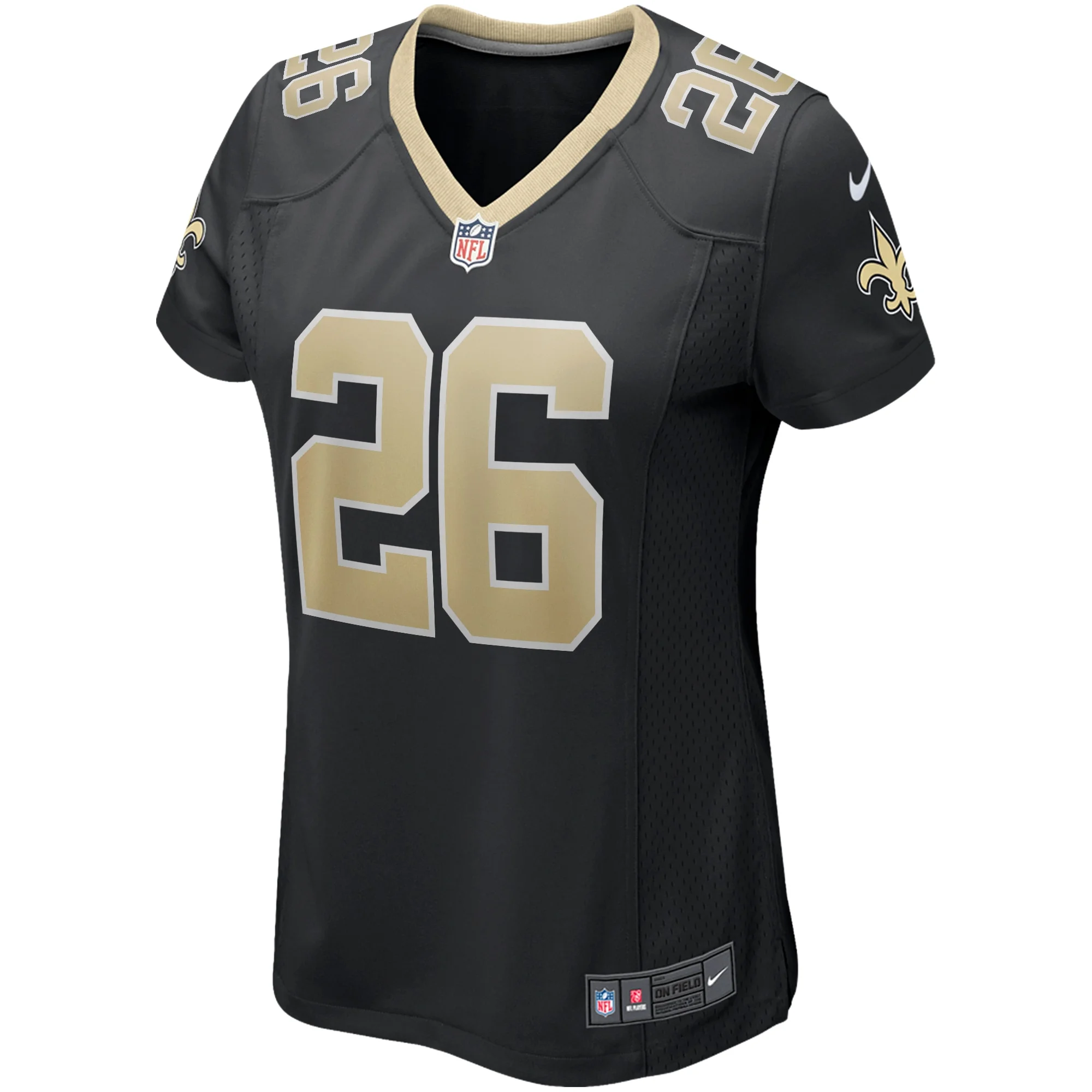 Women's Nike Deuce McAllister Black New Orleans Saints Game Retired Player Jersey