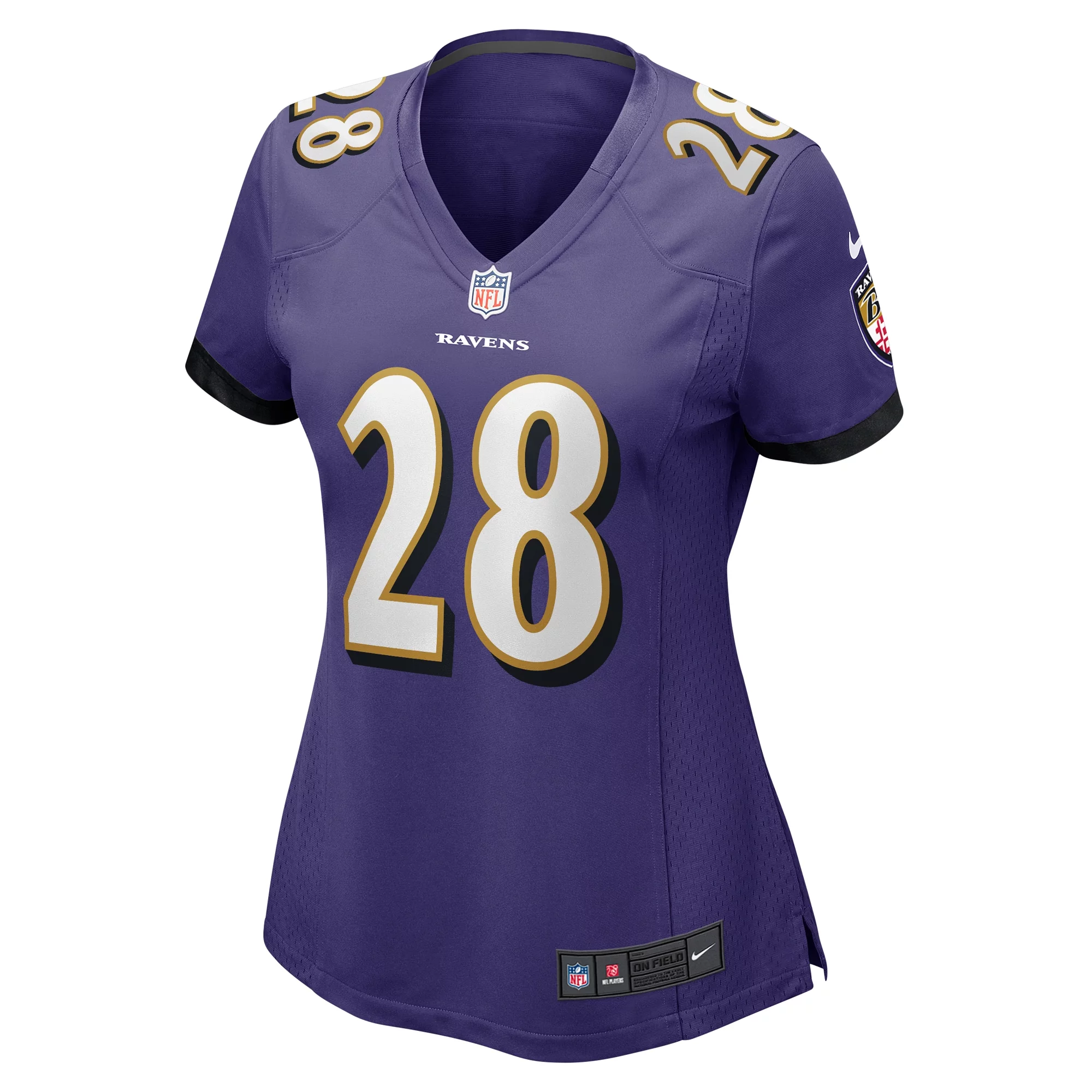 Women's Nike Trayvon Mullen Jr. Purple Baltimore Ravens Team Game Jersey
