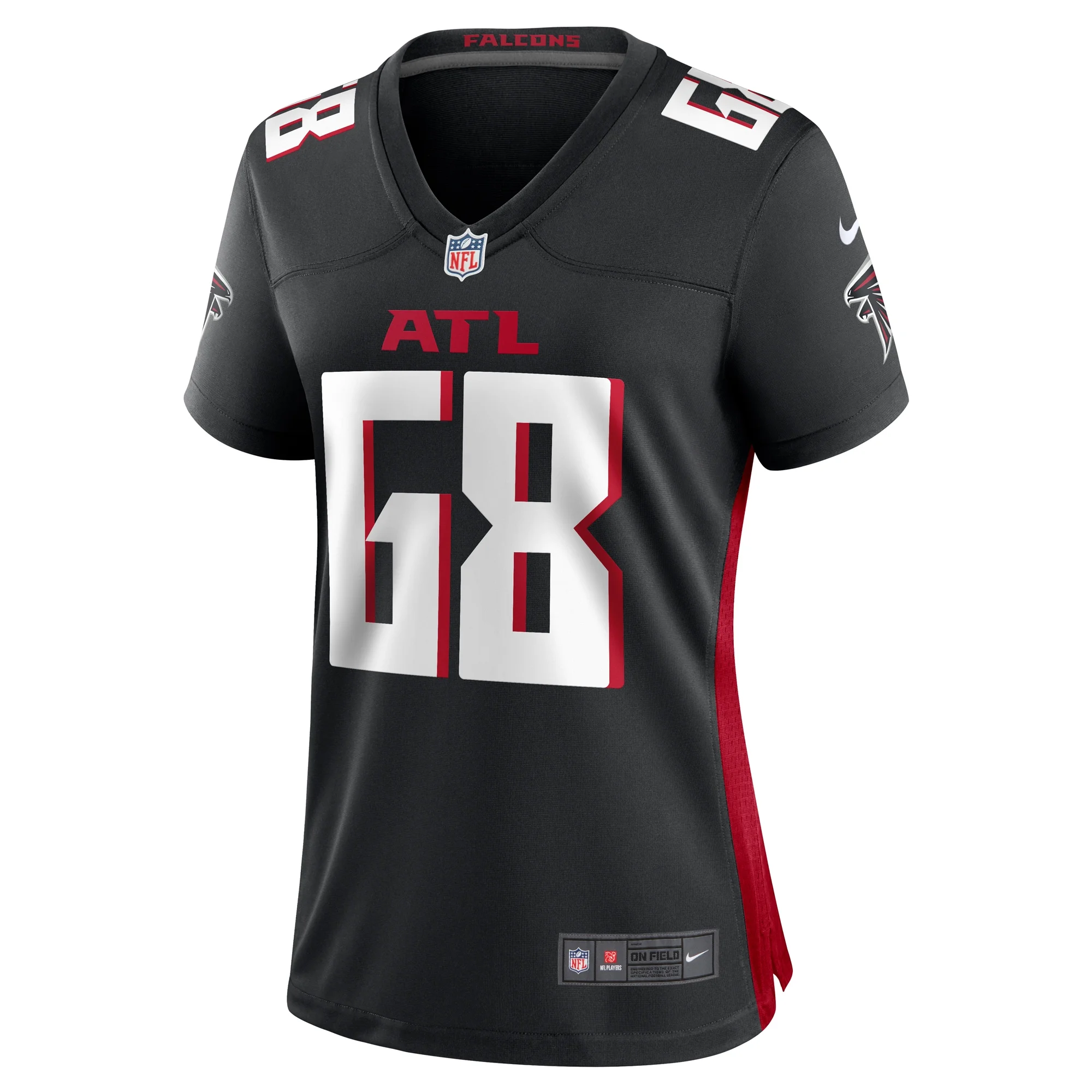Women's Nike Kyle Hinton Black Atlanta Falcons Team Game Jersey