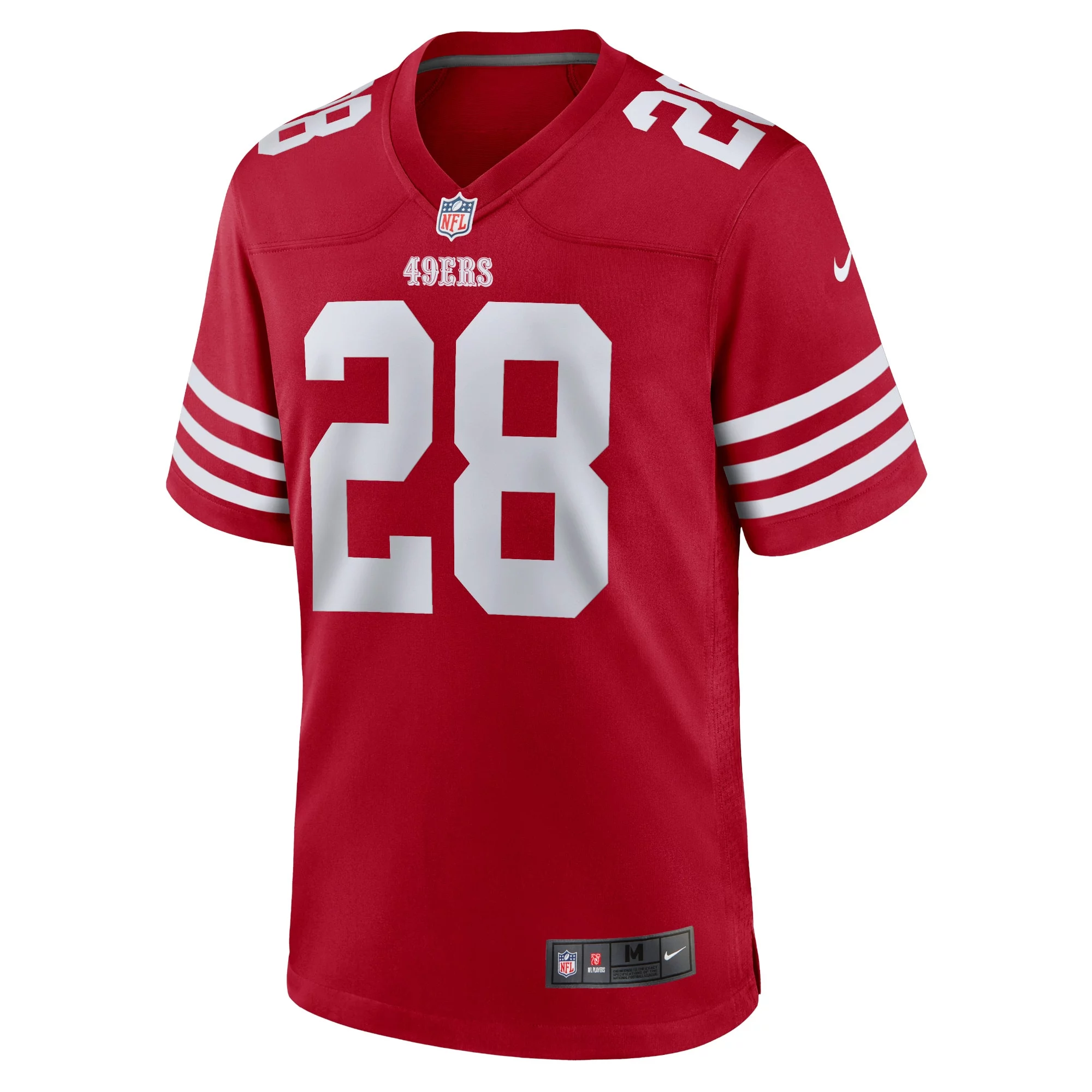 Men's Nike Trey Sermon Scarlet San Francisco 49ers Player Game Jersey