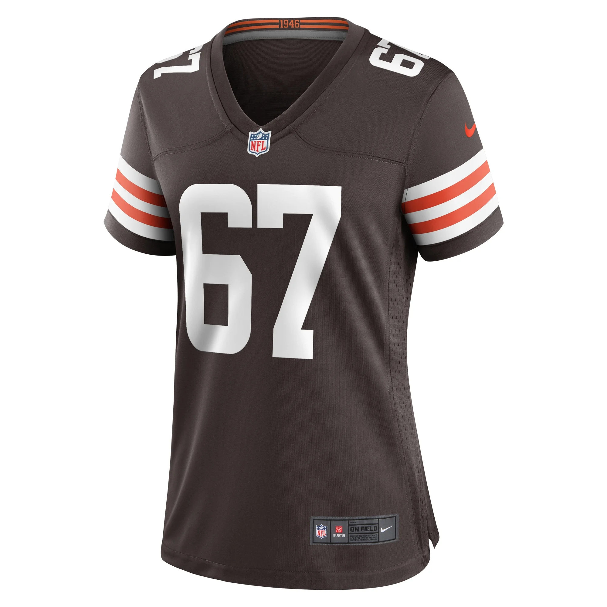 Women's Nike Justin Murray Brown Cleveland Browns Team Game Jersey