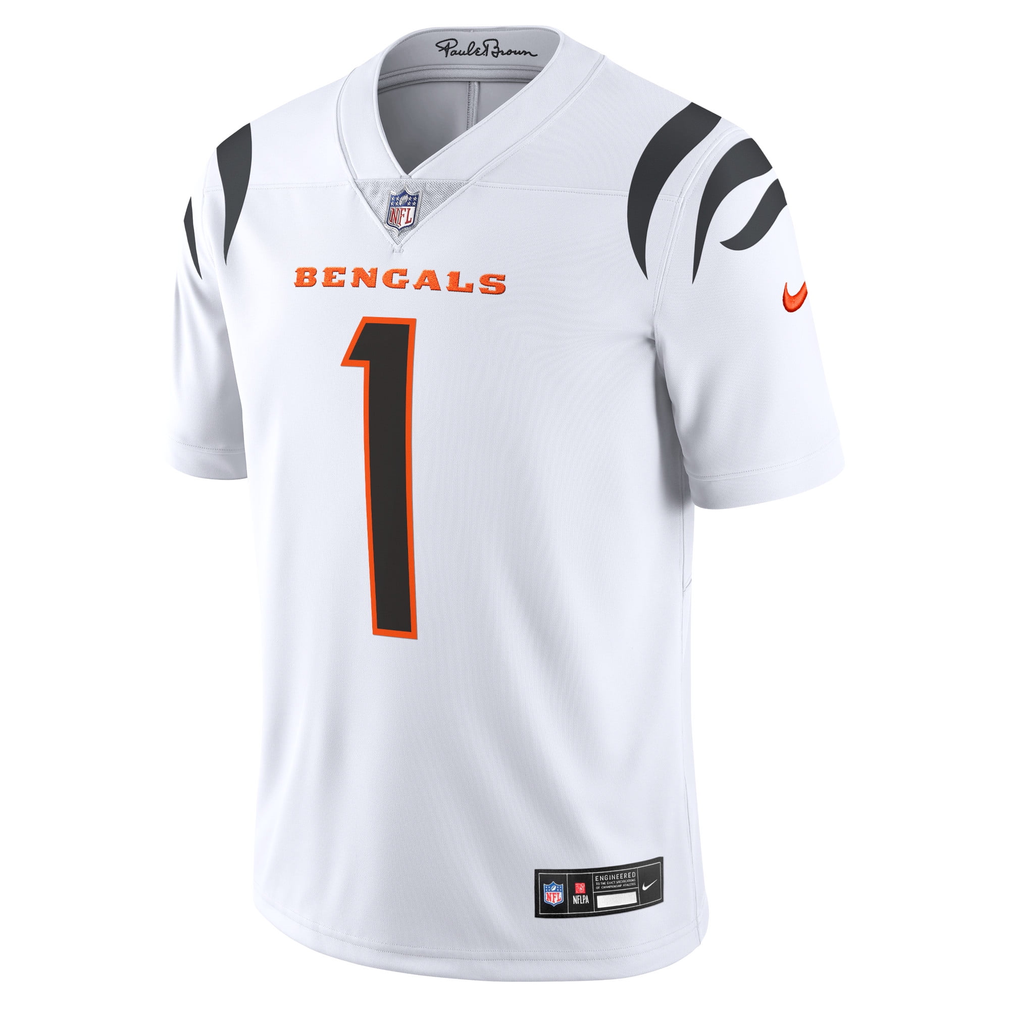 Men's Nike Ja'Marr Chase White Cincinnati Bengals Vapor Untouchable Limited Jersey