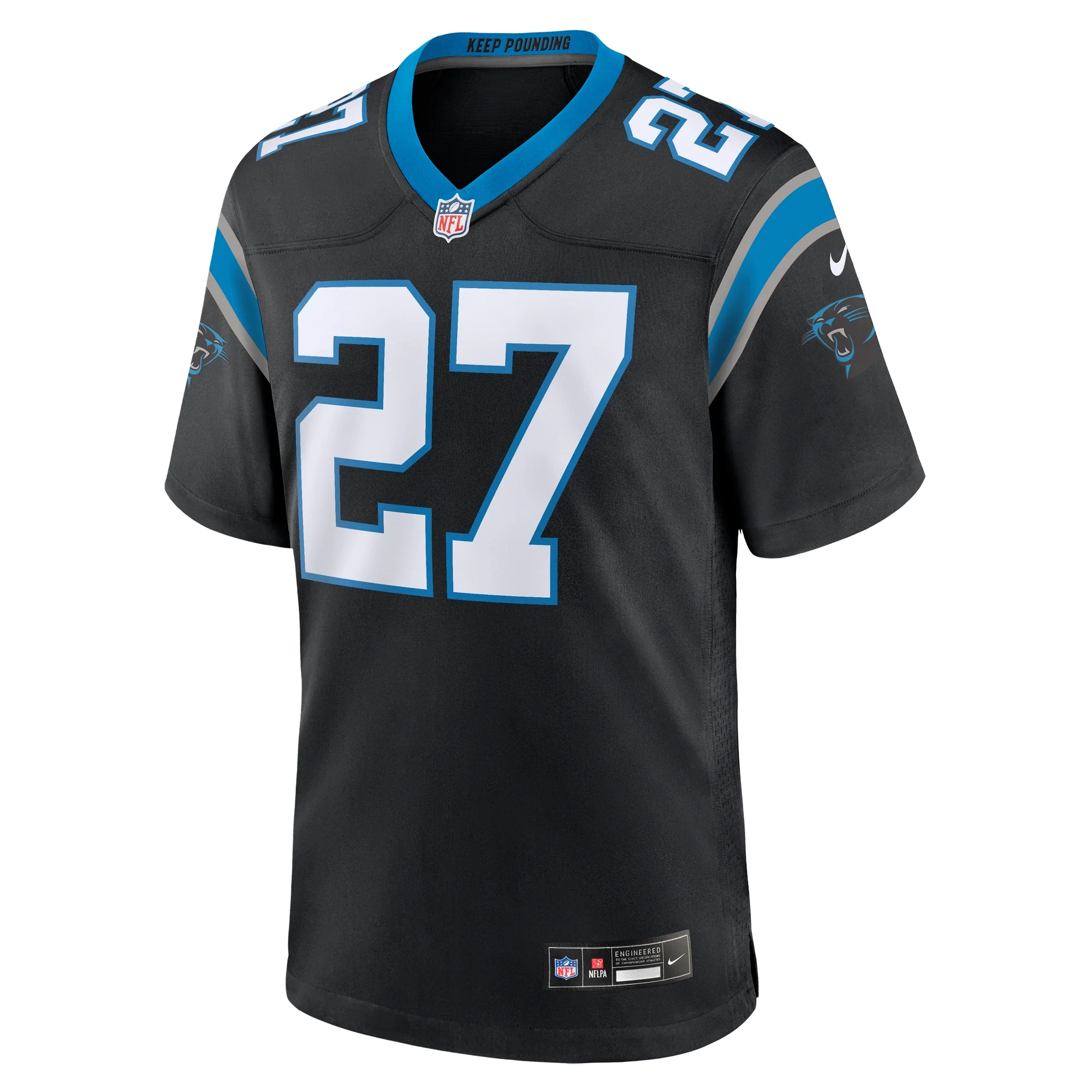 Men's Nike Alex Cook Black Carolina Panthers Game Jersey