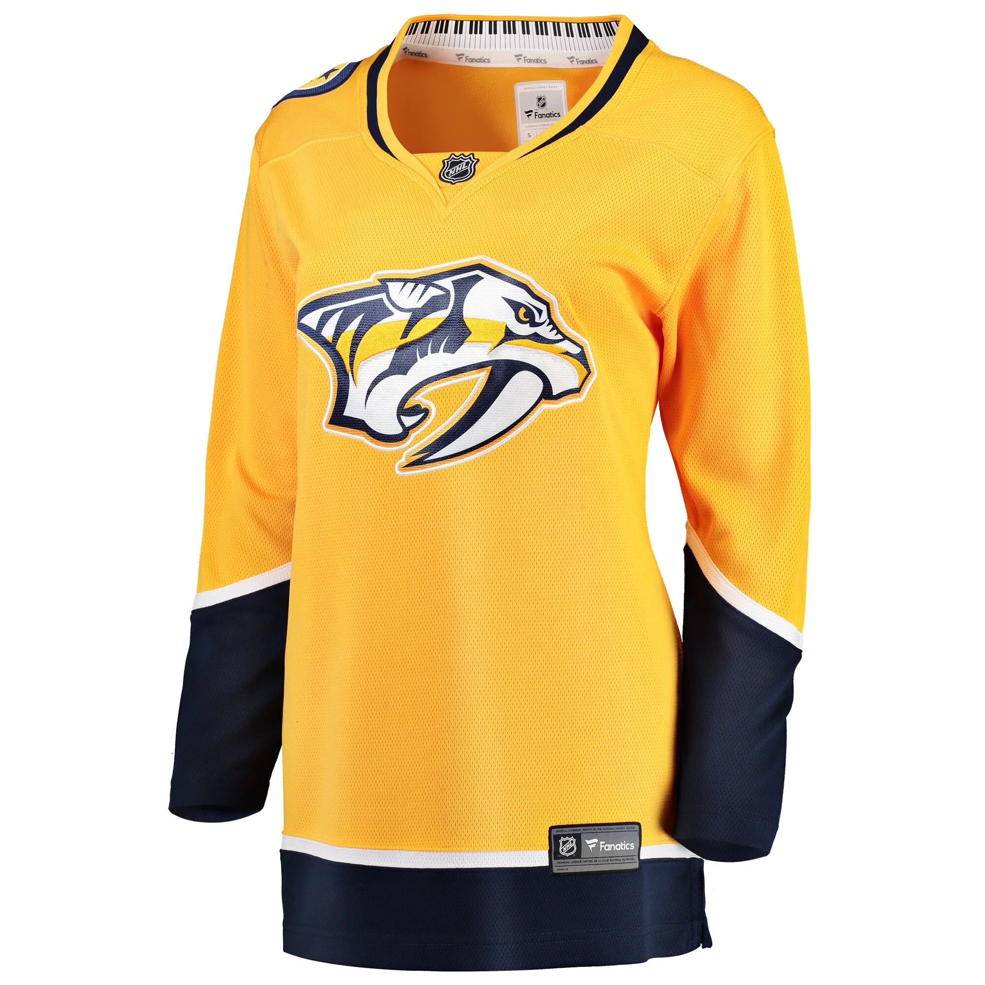 Women's Fanatics Yellow Nashville Predators Breakaway Home Jersey